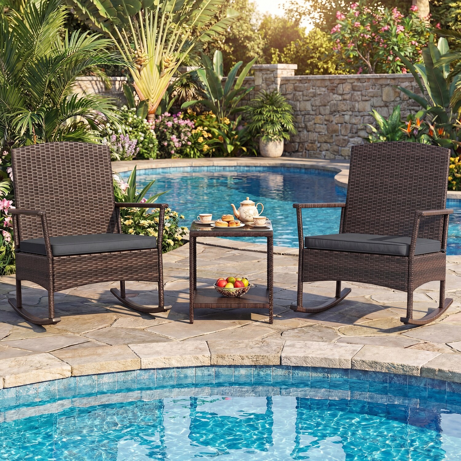 YERIVA P75578GRDH Patio-Conversation-Sets - View #4