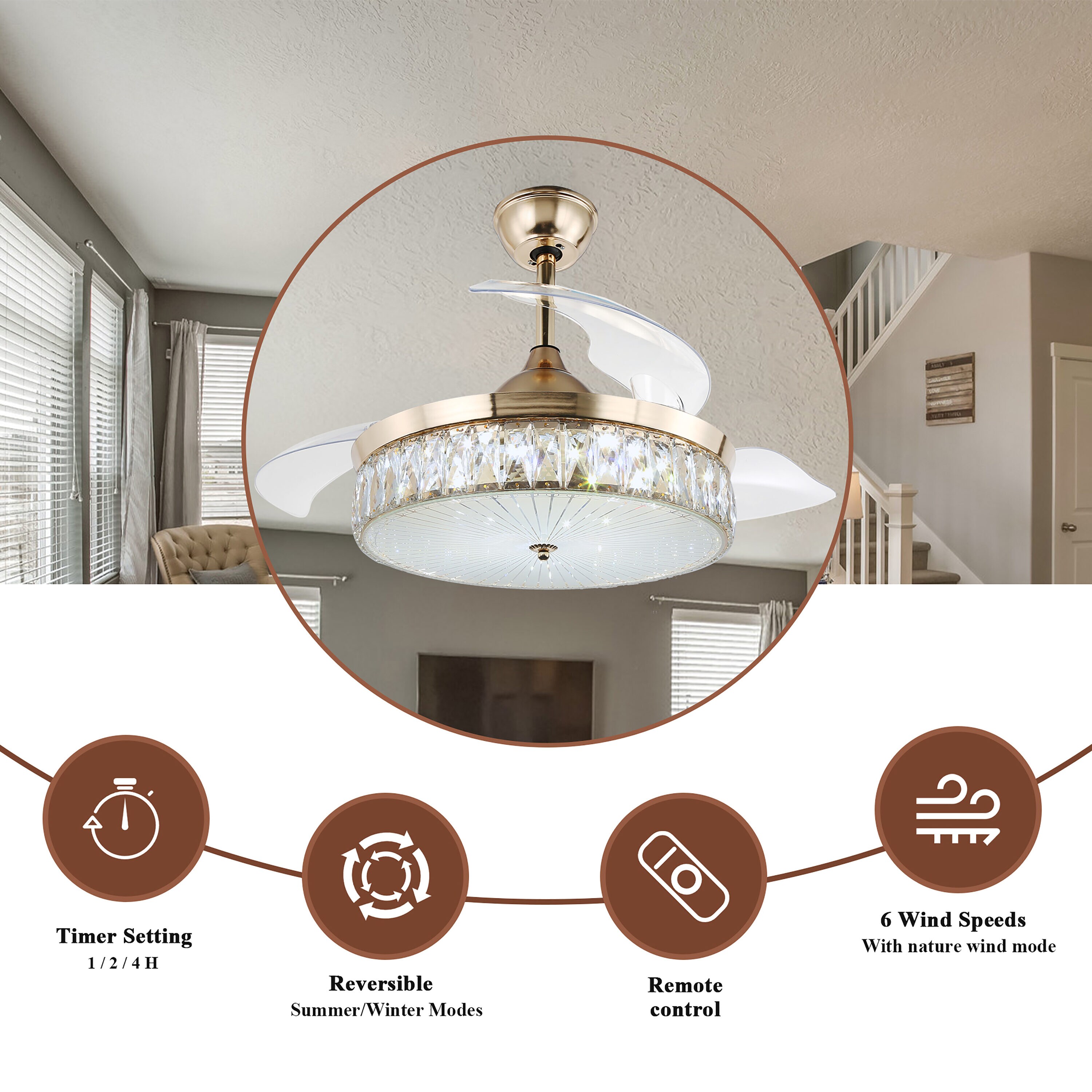 Cusp Barn BD4210-G Ceiling-Fans - View #4