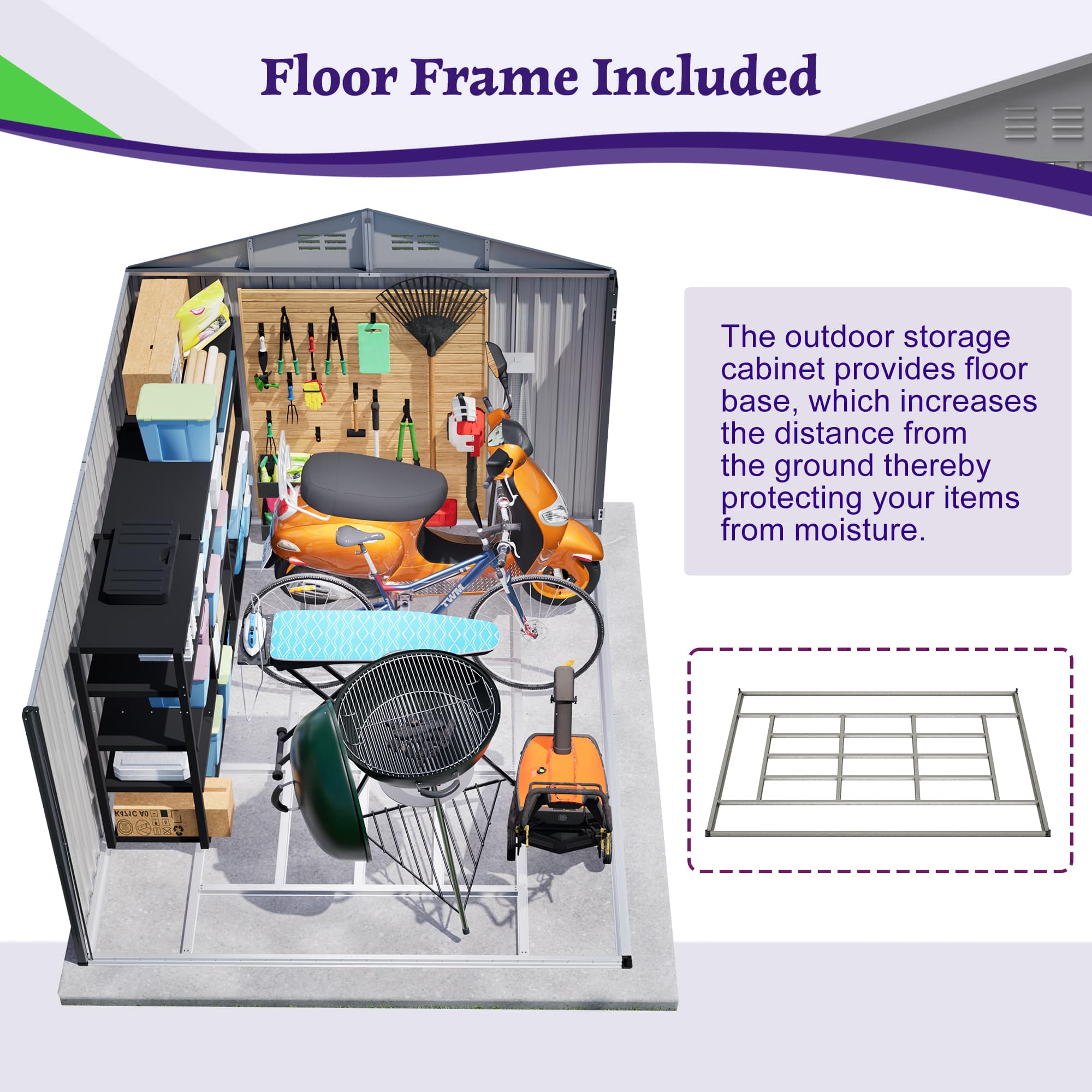 Vynxaria LESX1233-DJGJF-STD16 Metal-Storage-Buildings-Sheds - View #4