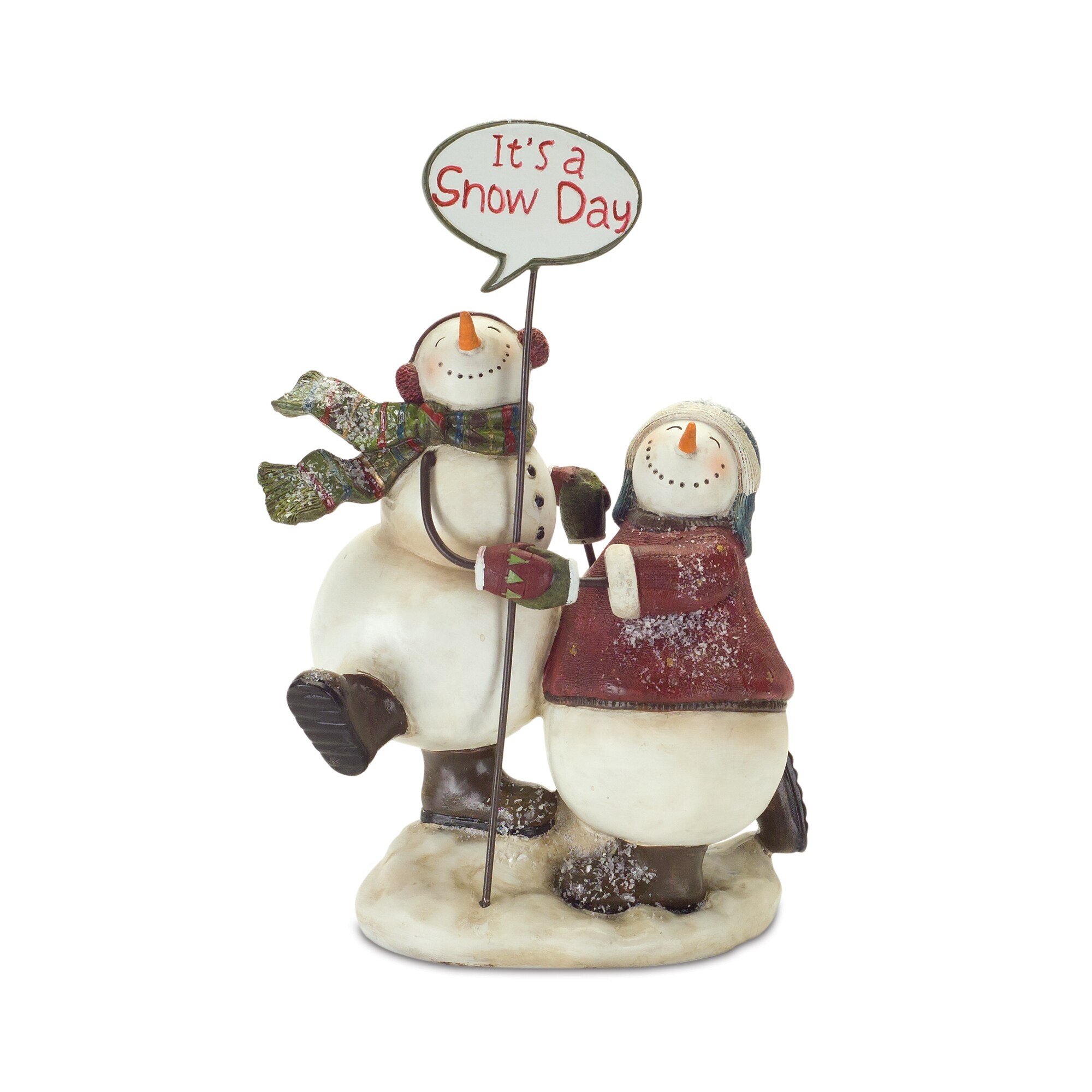 Melrose International 76168DS 9.75-in Decoration Snowman Christmas Decor