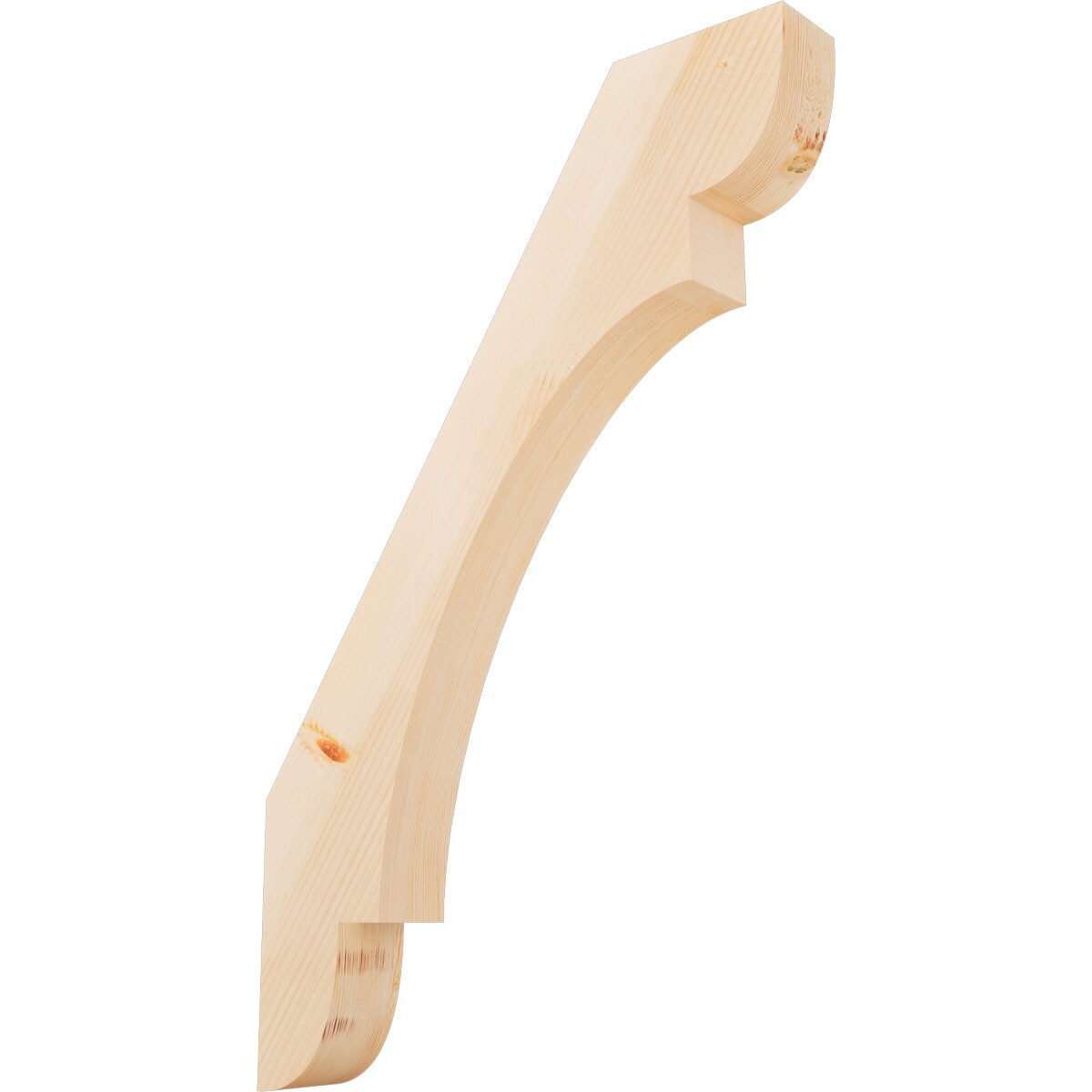 Ekena Millwork BRC04X24X36OLY00SDF 3-1/2-in x 24-in x 36-in Douglas Fir Unfinished Wood Olympic Smooth Knee Brace