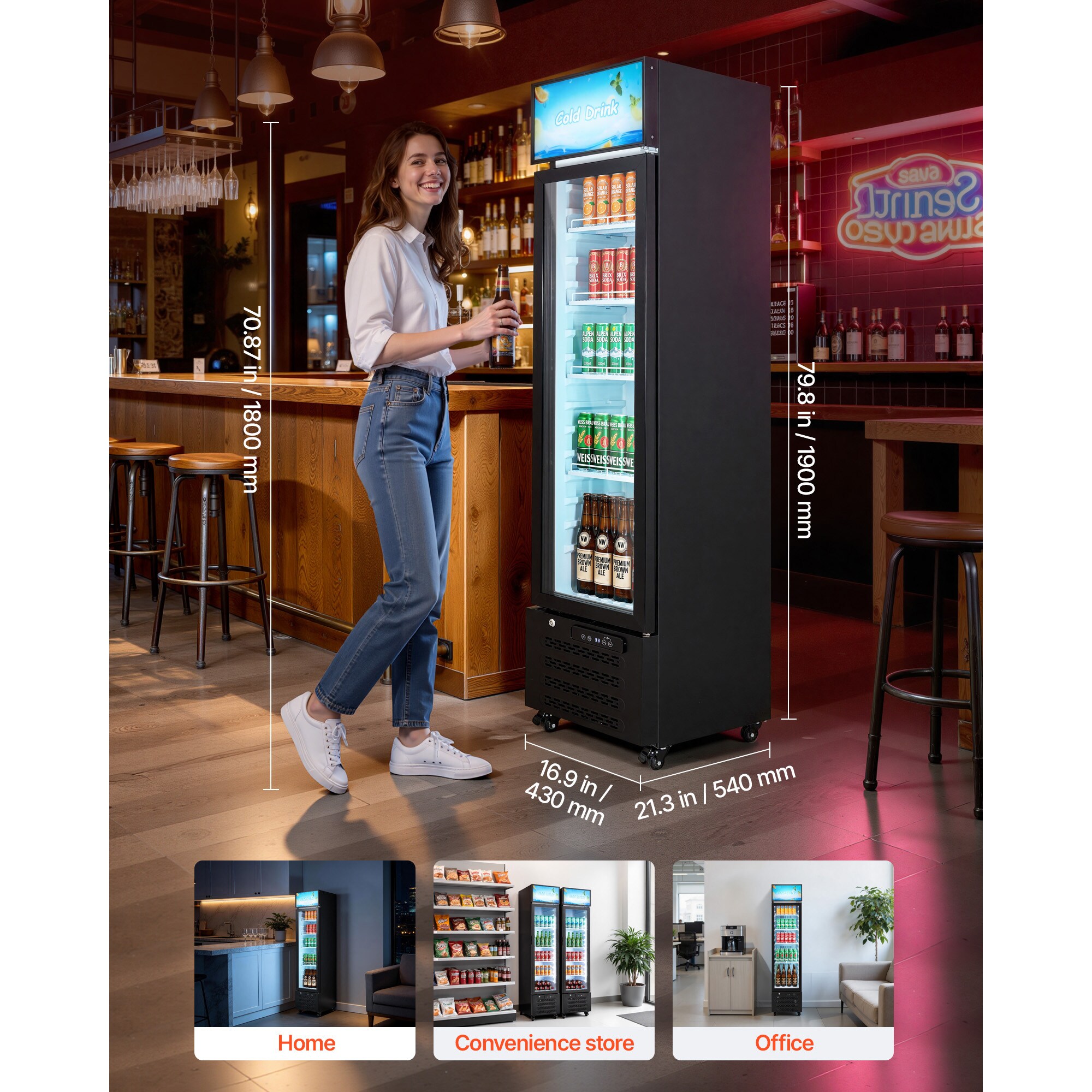 VEVOR SCLSYLZSJDMD18318V1 Commercial-Refrigerators - View #7