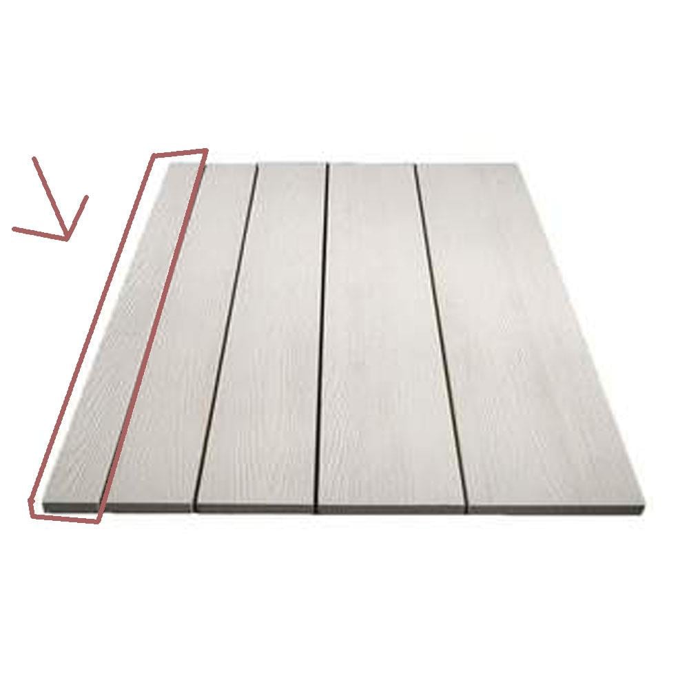  329718 Allura Off-White Fiber Cement Trim Smooth 3.5-Inches x 144-Inches