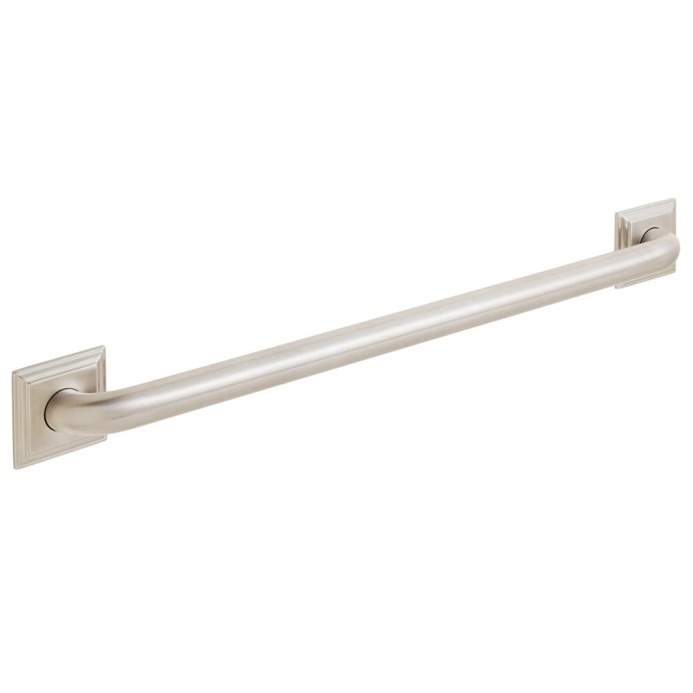 Speakman SA-1309-36-BN Rainier 36-in Brushed Nickel Wall mount ADA Compliant Grab Bar ( 250-lb Weight Capacity )