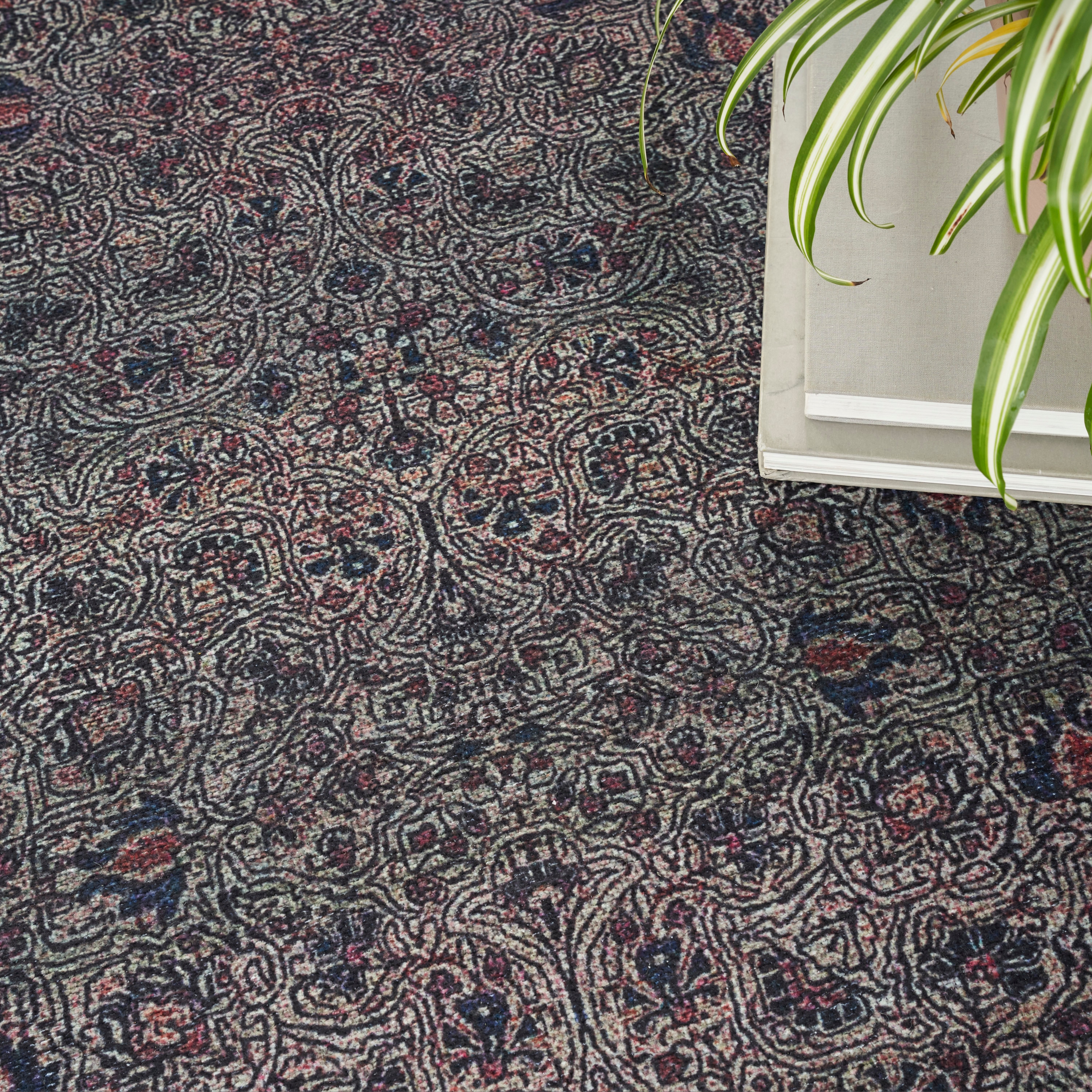 Emerald Vintage Flatwoven 5' x 7' Synthetic Easy Care Rug
