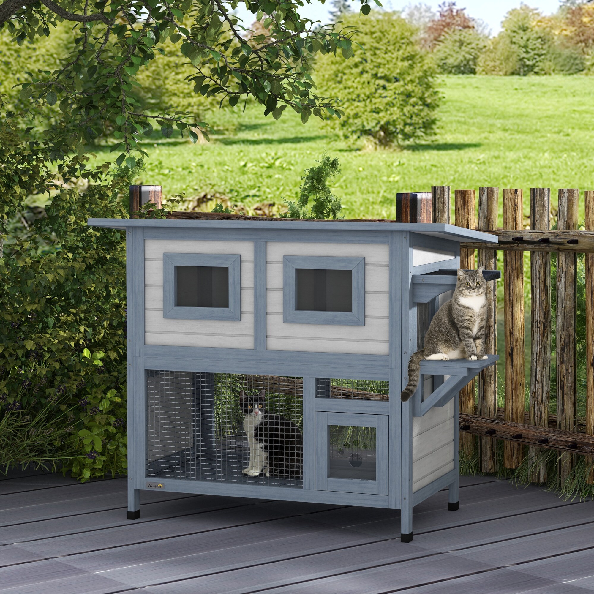 PawHut D30-785V00LG Dog-Houses - View #2