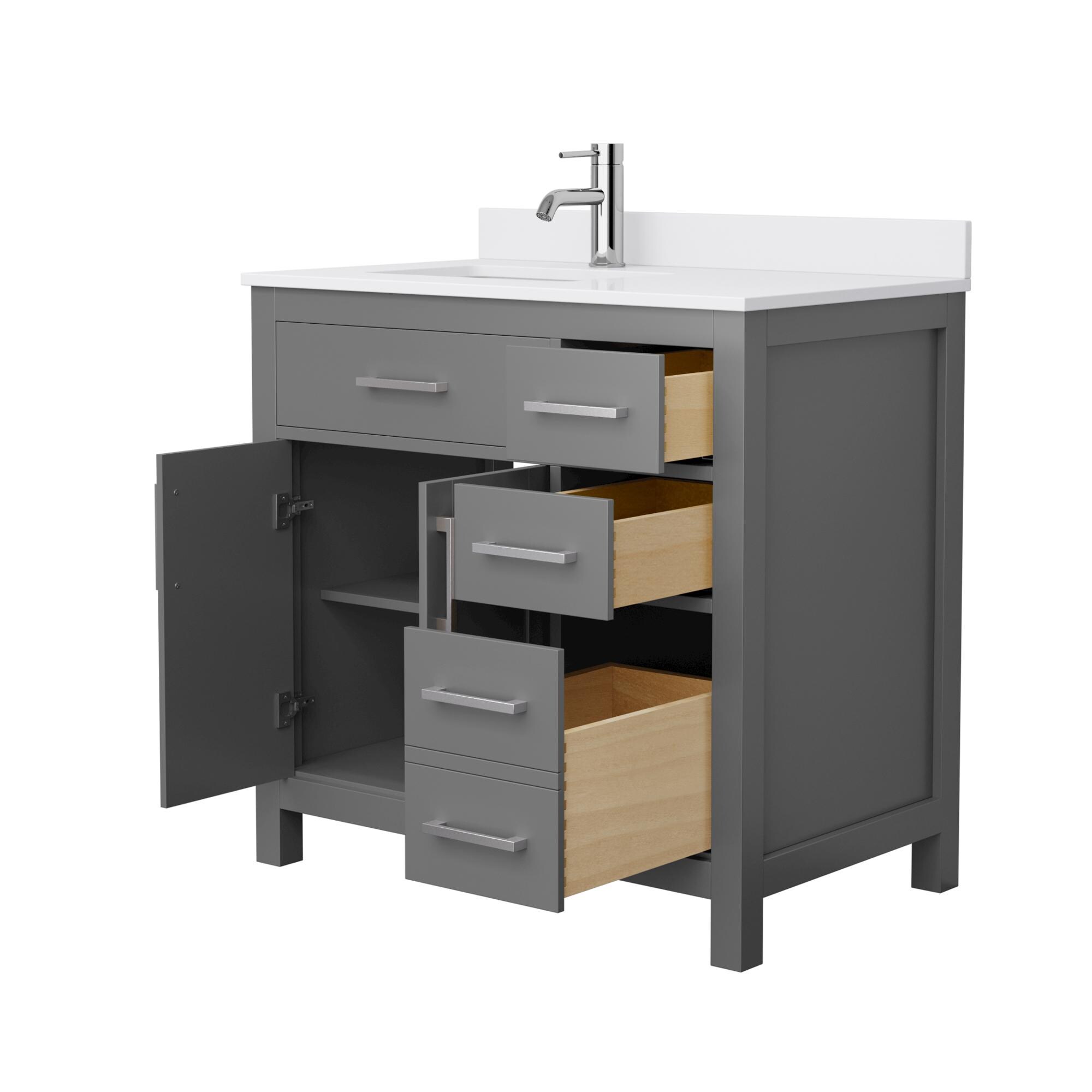 Wyndham Collection WCG242436SKGWCUNSMXX Bath-Vanity-Combo - View #3
