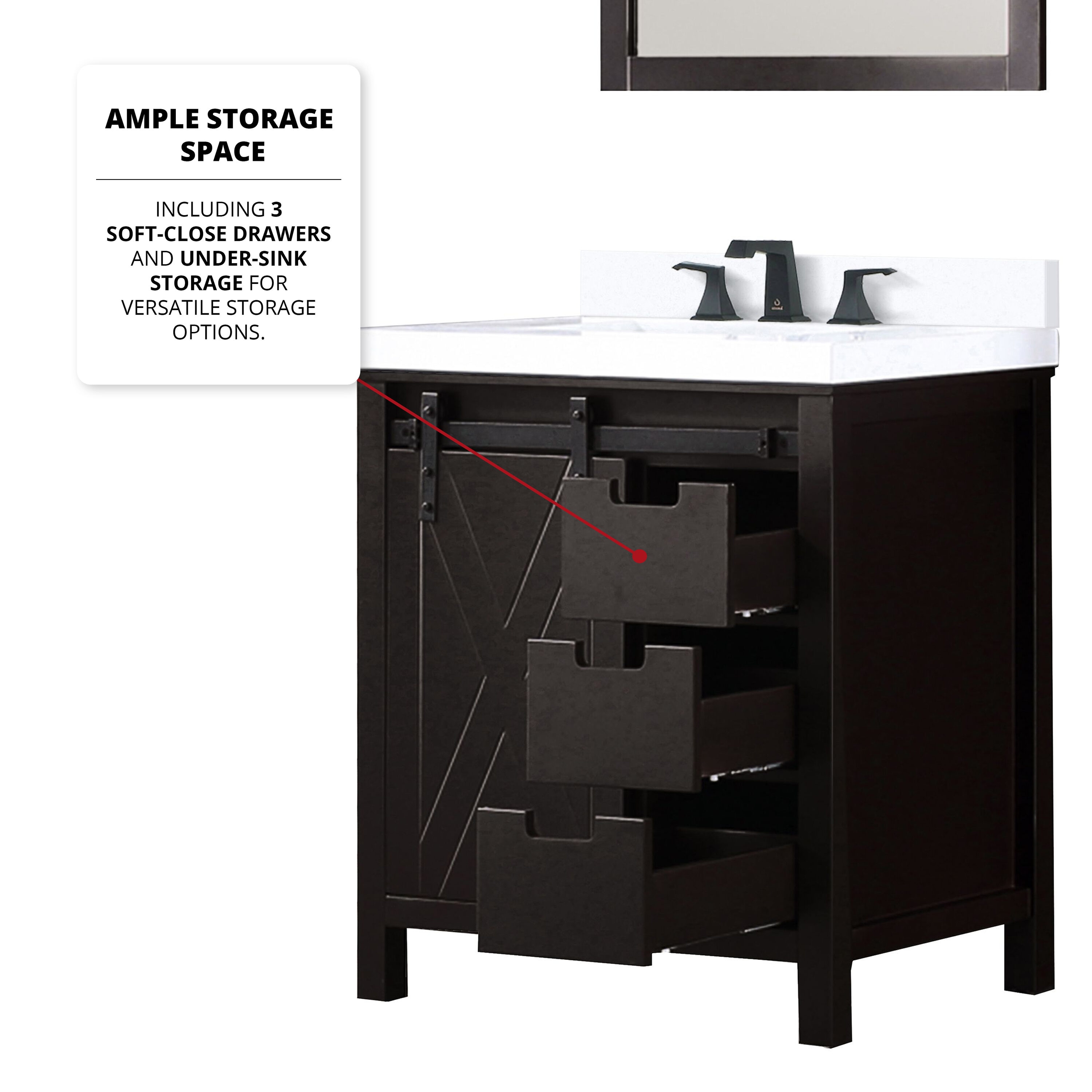 Lexora LM342230SCCSM28F Bath-Vanity-Combo - View #9