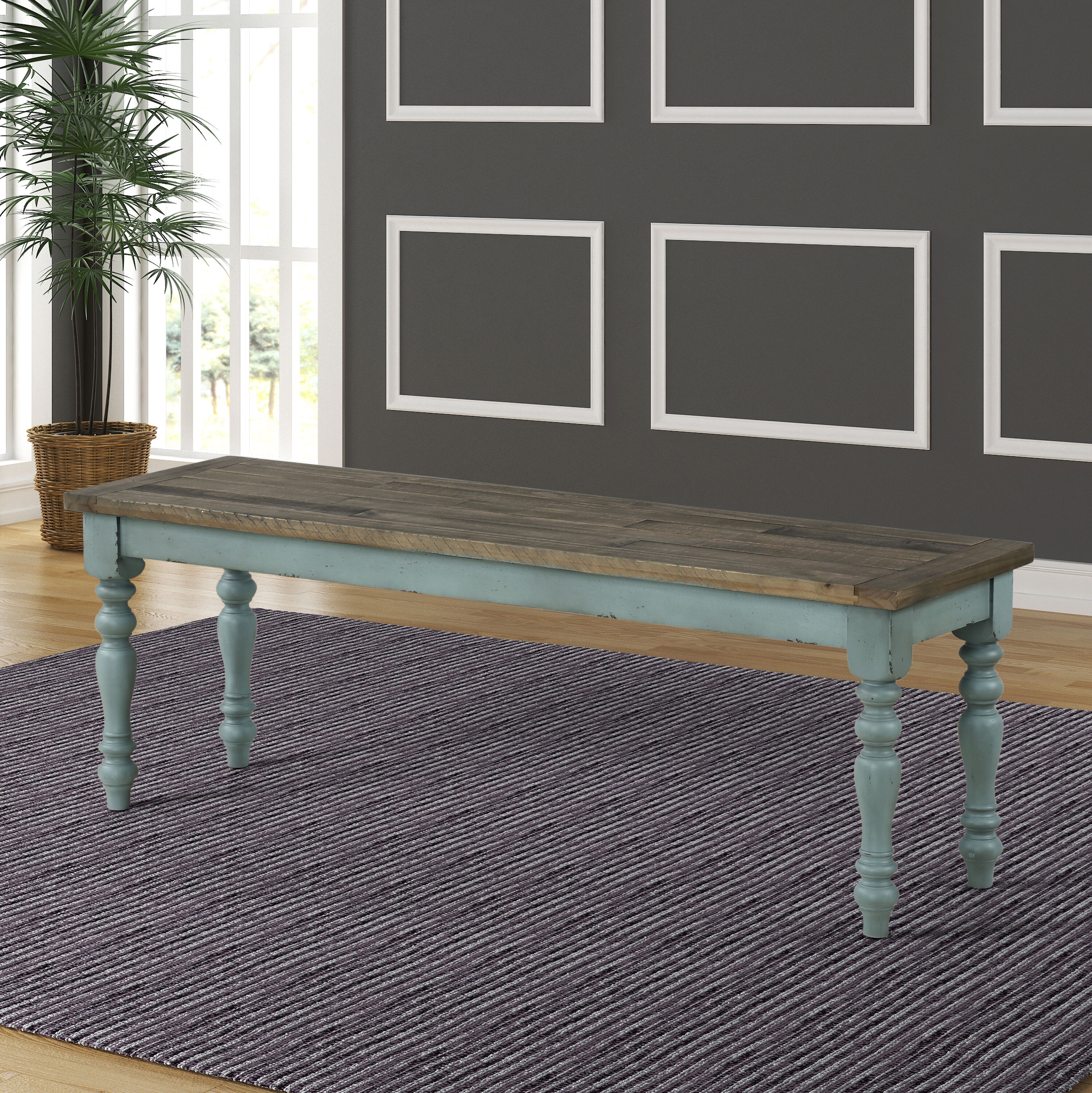 Roundhill Furniture CB1854 Dining-Benches - View #2