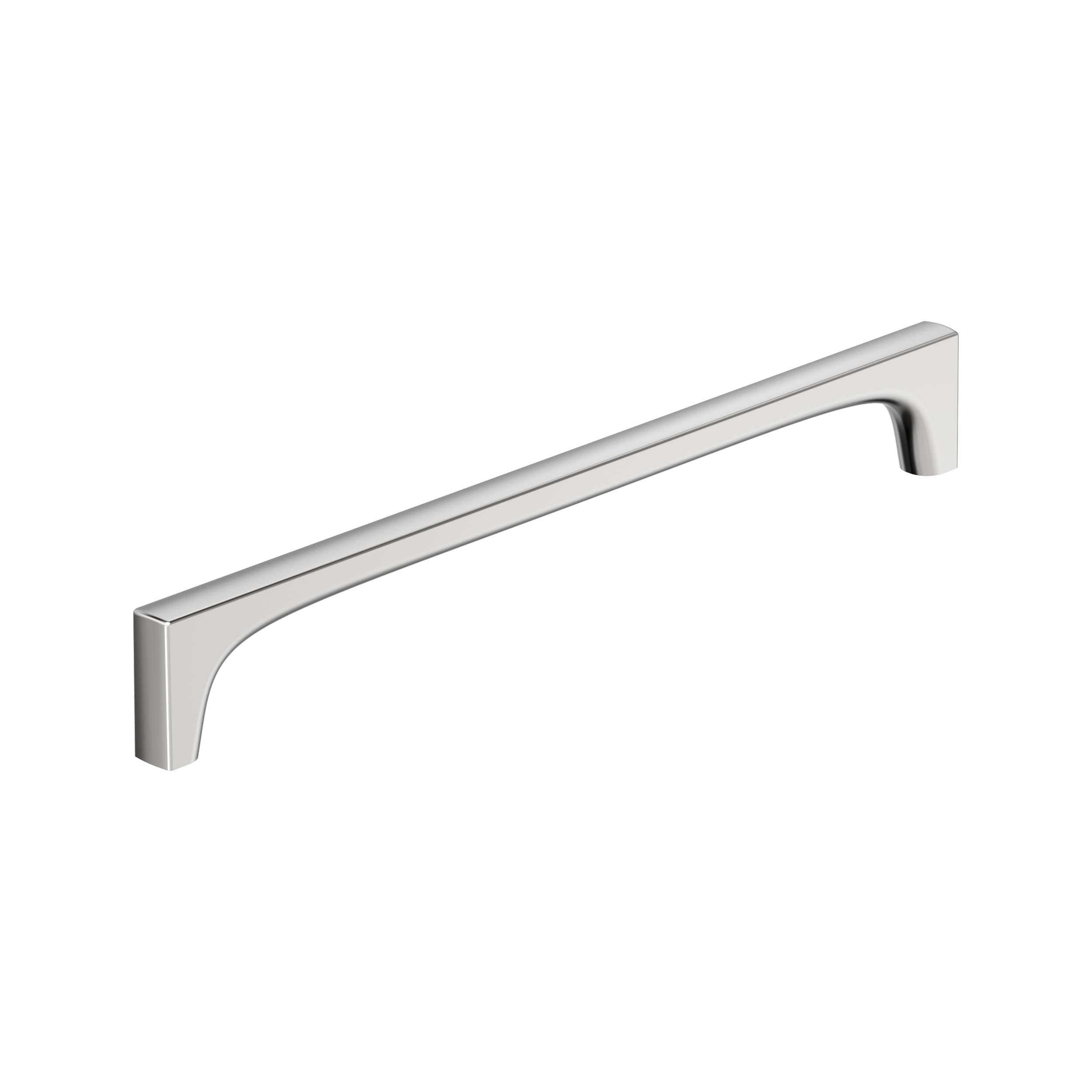 Amerock BP3742826 Merced 10-1/16-in , 256mm Center to Center Polished Chrome Rectangular Bar