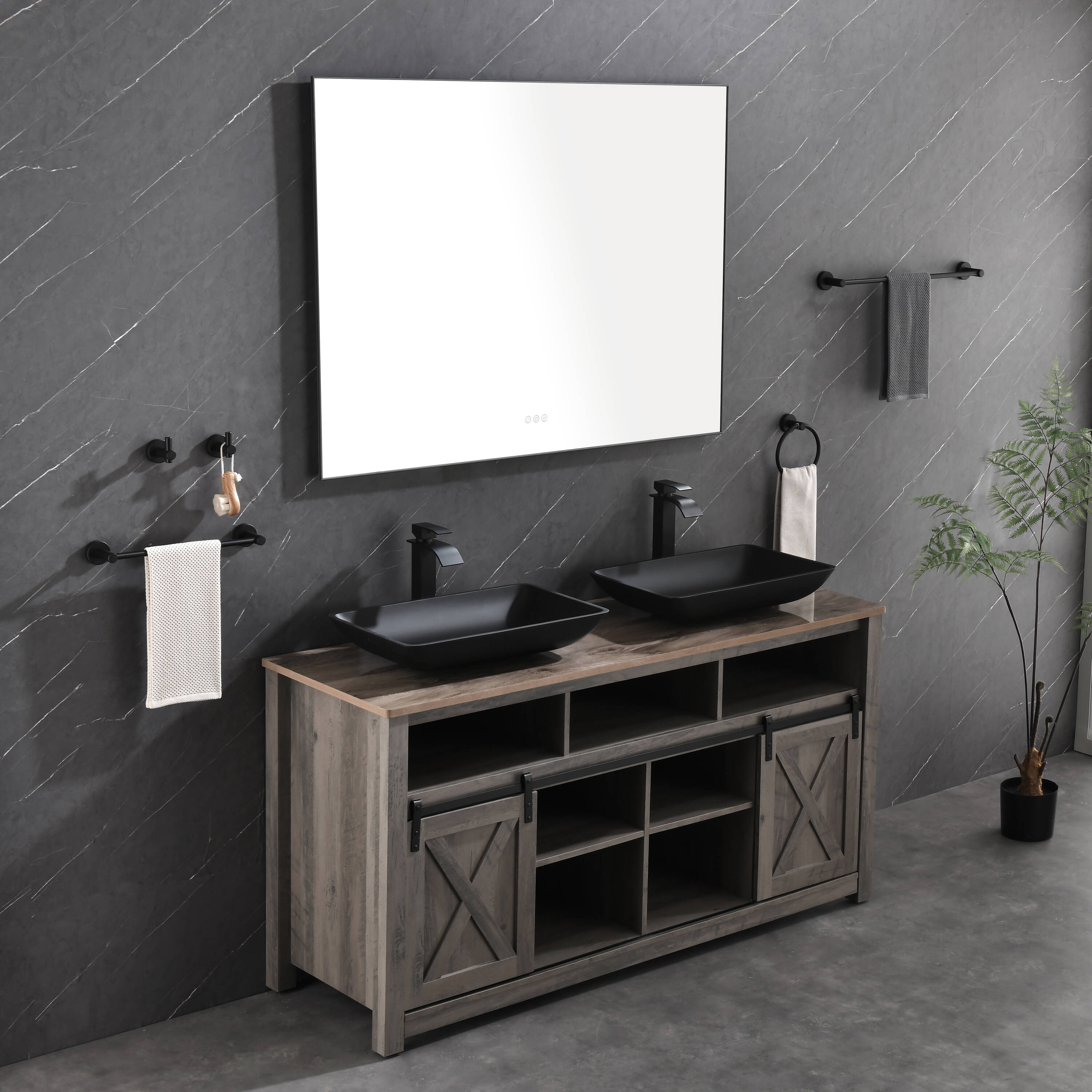 Bayfeve BF-78224-MIR Framed-Bath-Mirrors - View #7