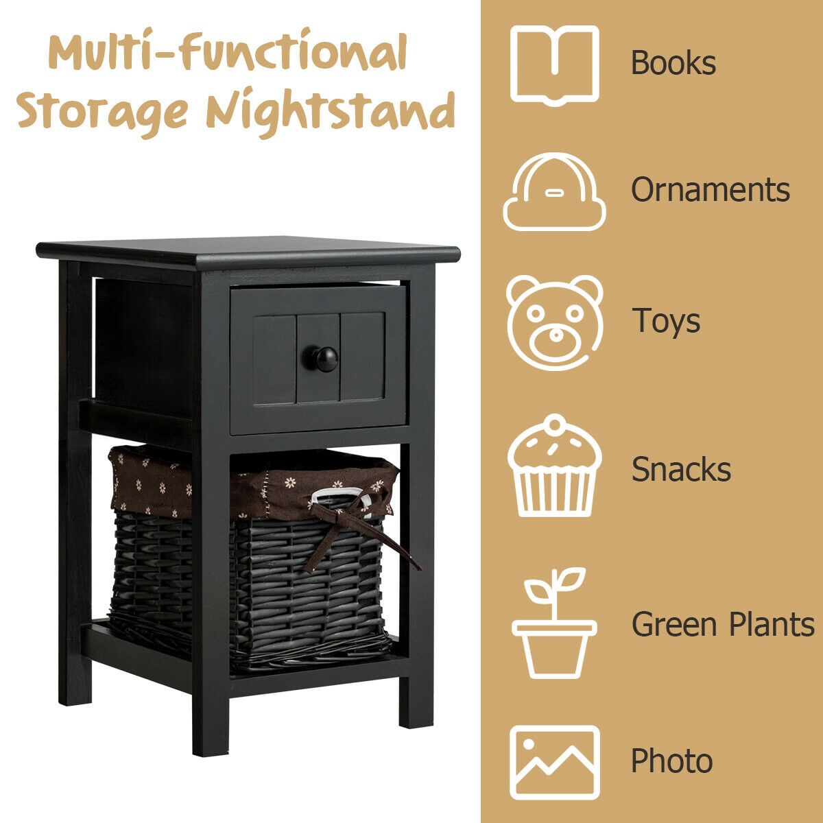 CASAINC HYSN-53787BK-2 End-Tables - View #5