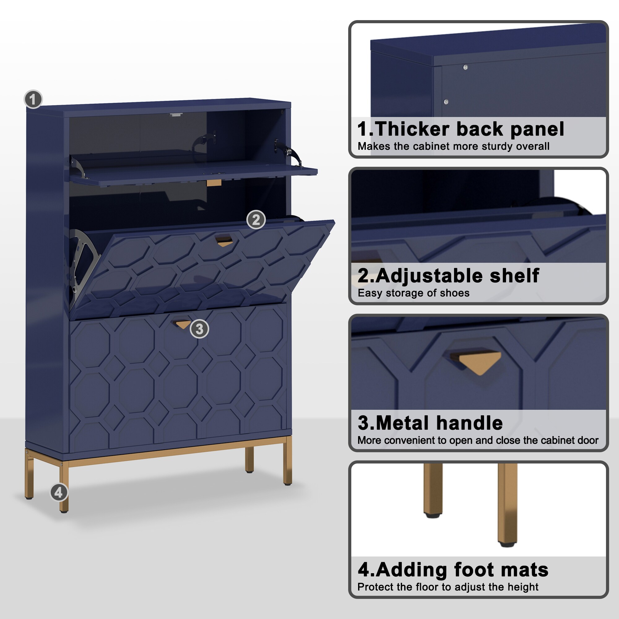 Clihome CL-JH-XG2-BL-N Shoe-Racks - View #14