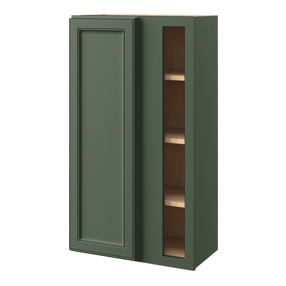 allen + roth 6240HR Heathrow 24-in W x 42.125-in H x 12-in D Sage Blind Blind Corner wall Fully assembled Cabinet (Recessed Panel Square)