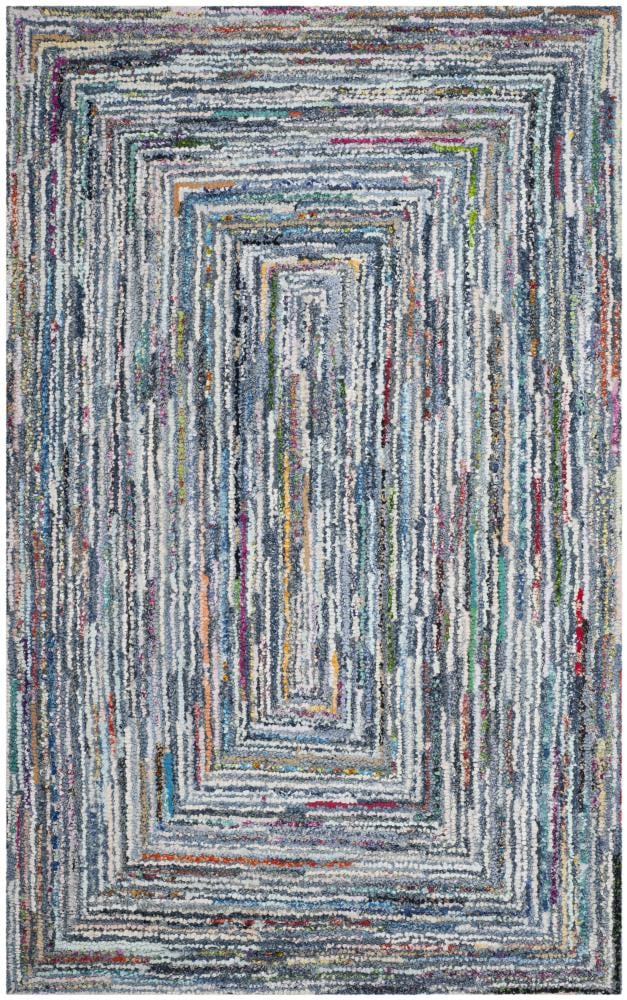 Nantucket Multi-Color Hand-Tufted Wool and Cotton Area Rug
