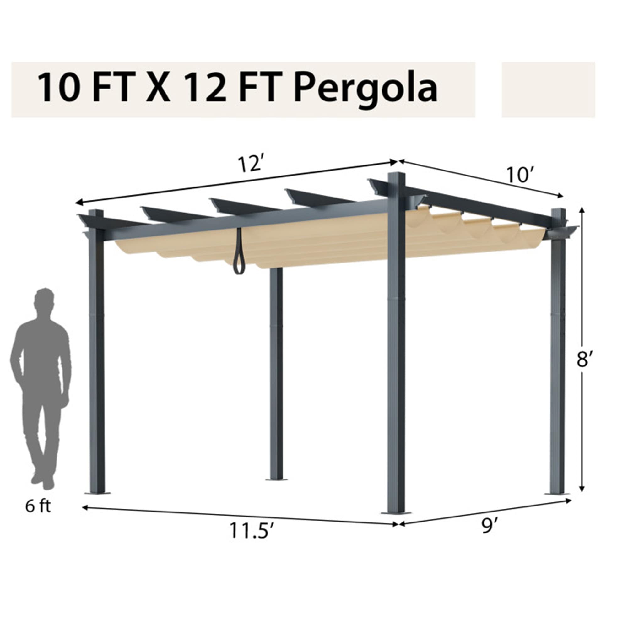BABOOM BOM-10912BE-CO Wood-Resin-Gazebos - View #3