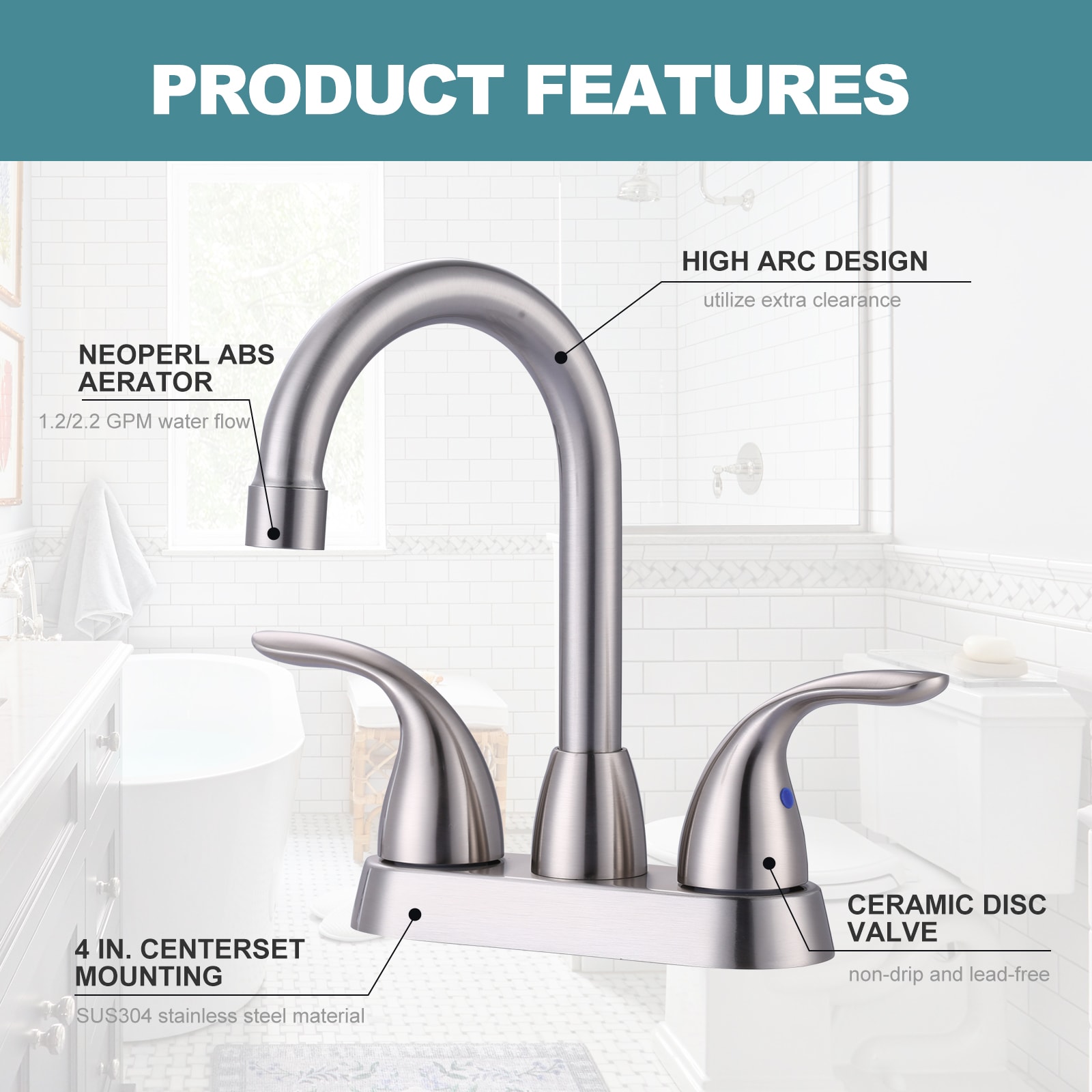 WOWOW 2325000 Lavatory-Faucets - View #6