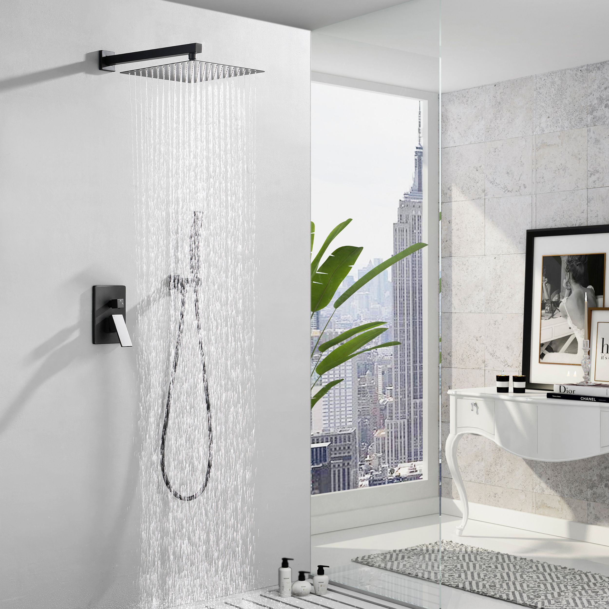 WELLFOR CR-P-12-2W02BN Showerhead-Bar-Panels - View #2