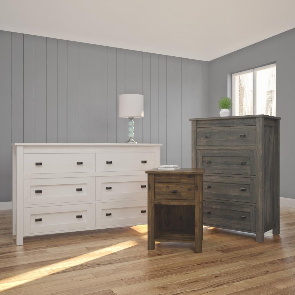Ameriwood Home Farmington Magnolia Oak 6Drawer Standard Dresser in the