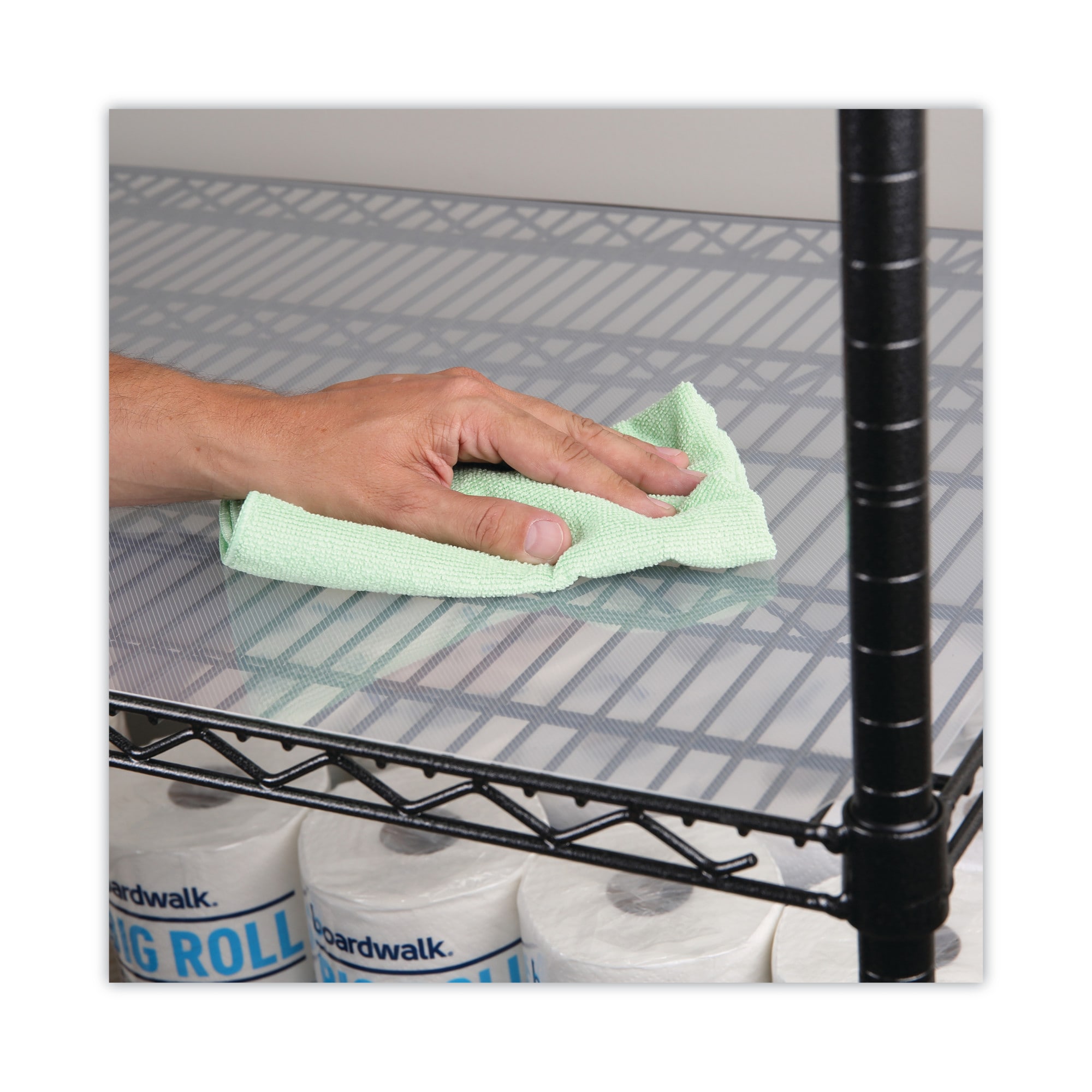 Sterling Shelf Liners 18 in. x 36 in. Frosted Plastic Wire Shelf Liner (4-Pack)