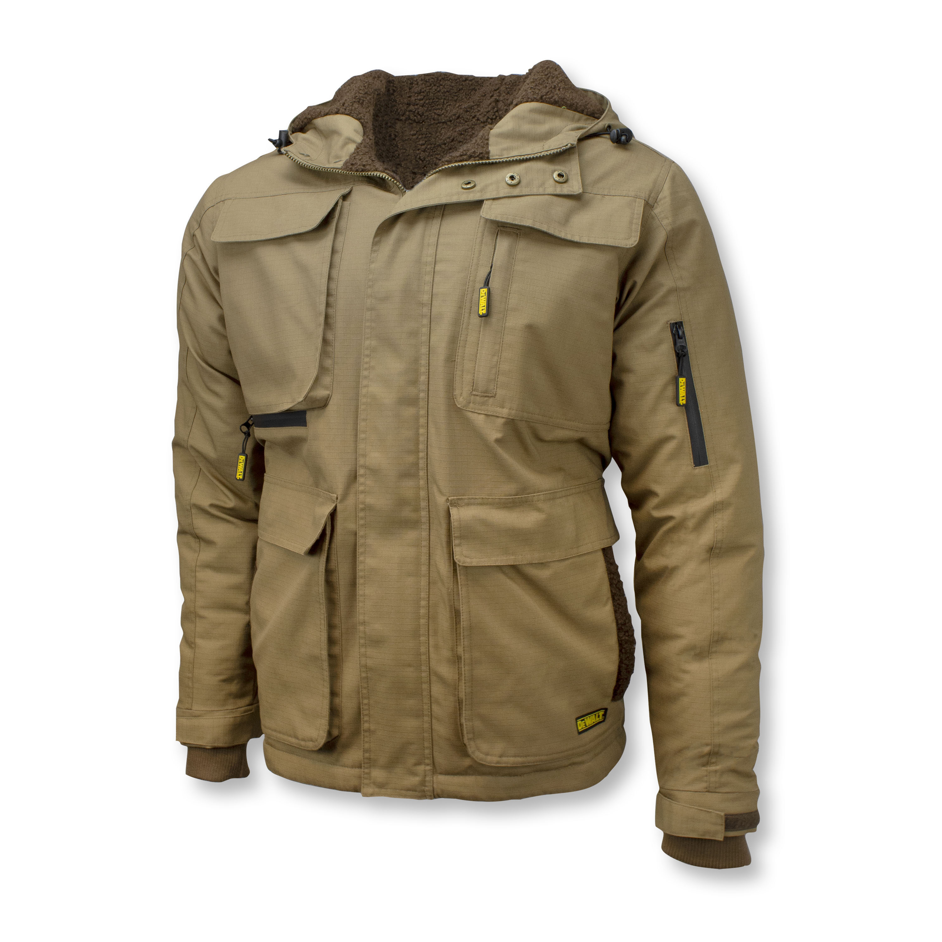 DEWALT Tan Cotton/Polyester Heated Jacket (Xl) in the Heated Clothing ...