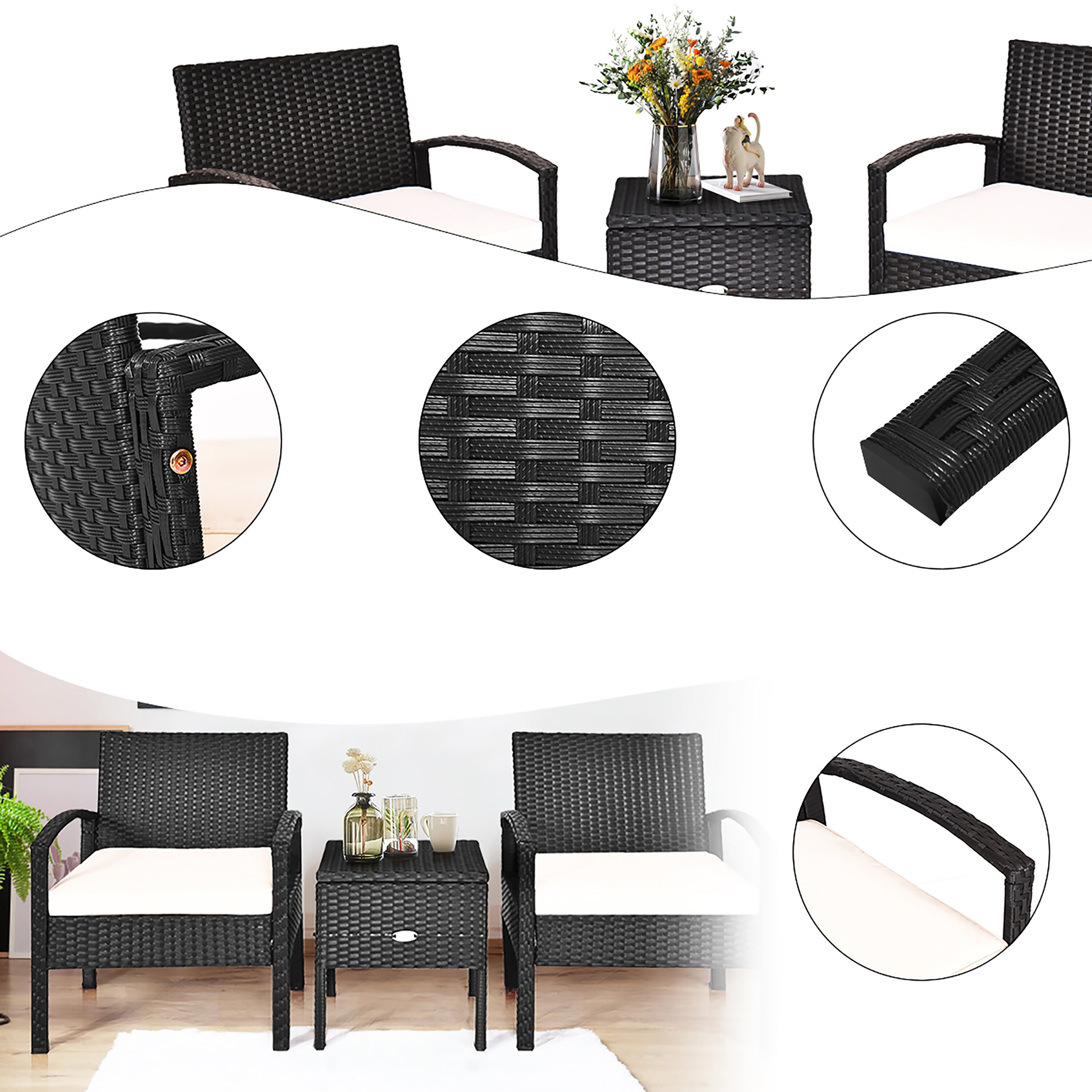 Costway HW63757 Patio-Conversation-Sets - View #3