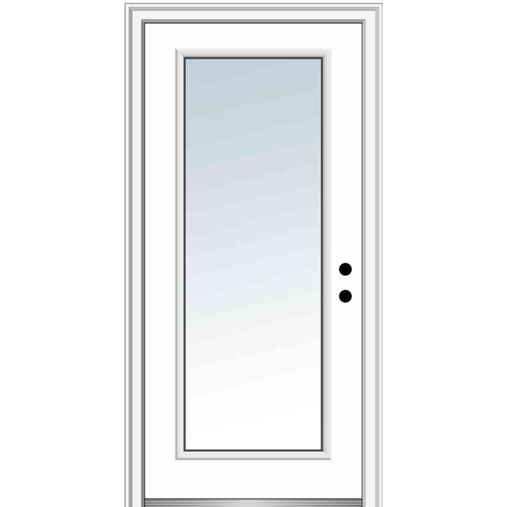 Fiberglass Full Lite Front Doors At Lowes.com