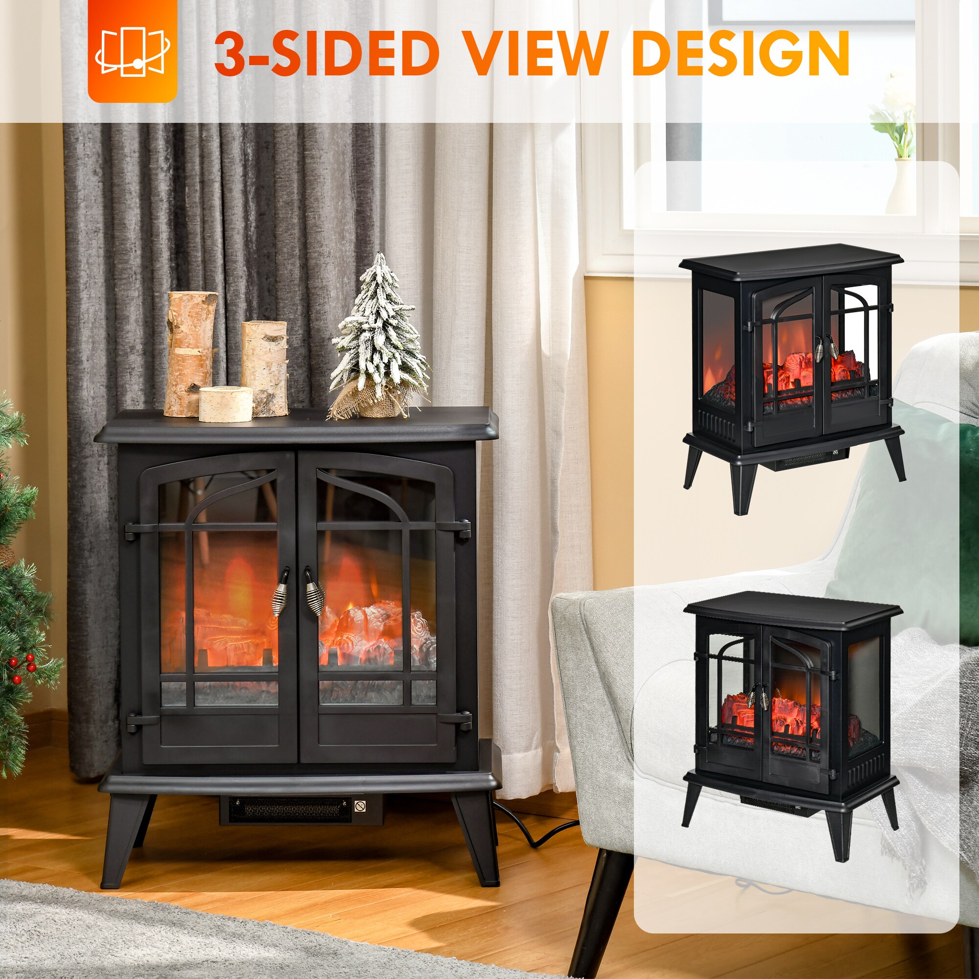 Kahomvis CEM-QP1092-977 Electric-Fireplaces - View #4