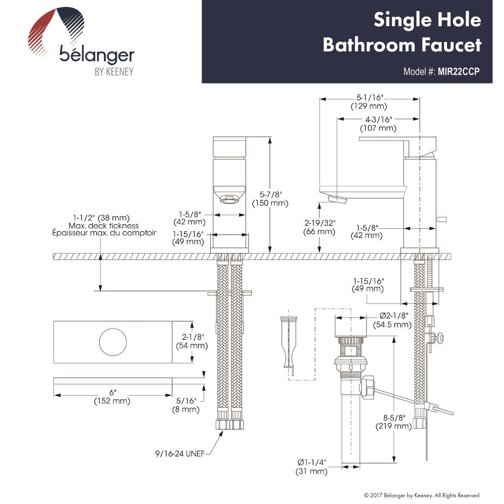 Keeney MIR22CCP Lavatory-Faucets - View #7