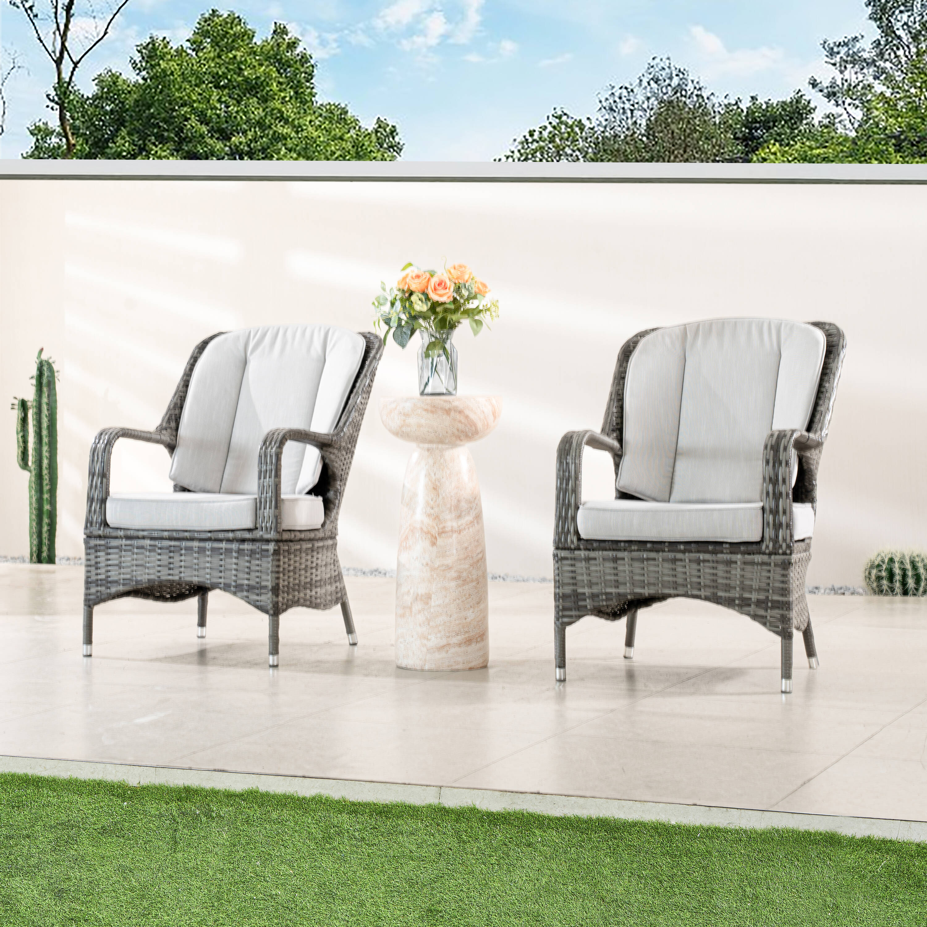 Direct Wicker DWC-230018ST009G Patio-Conversation-Sets - View #2