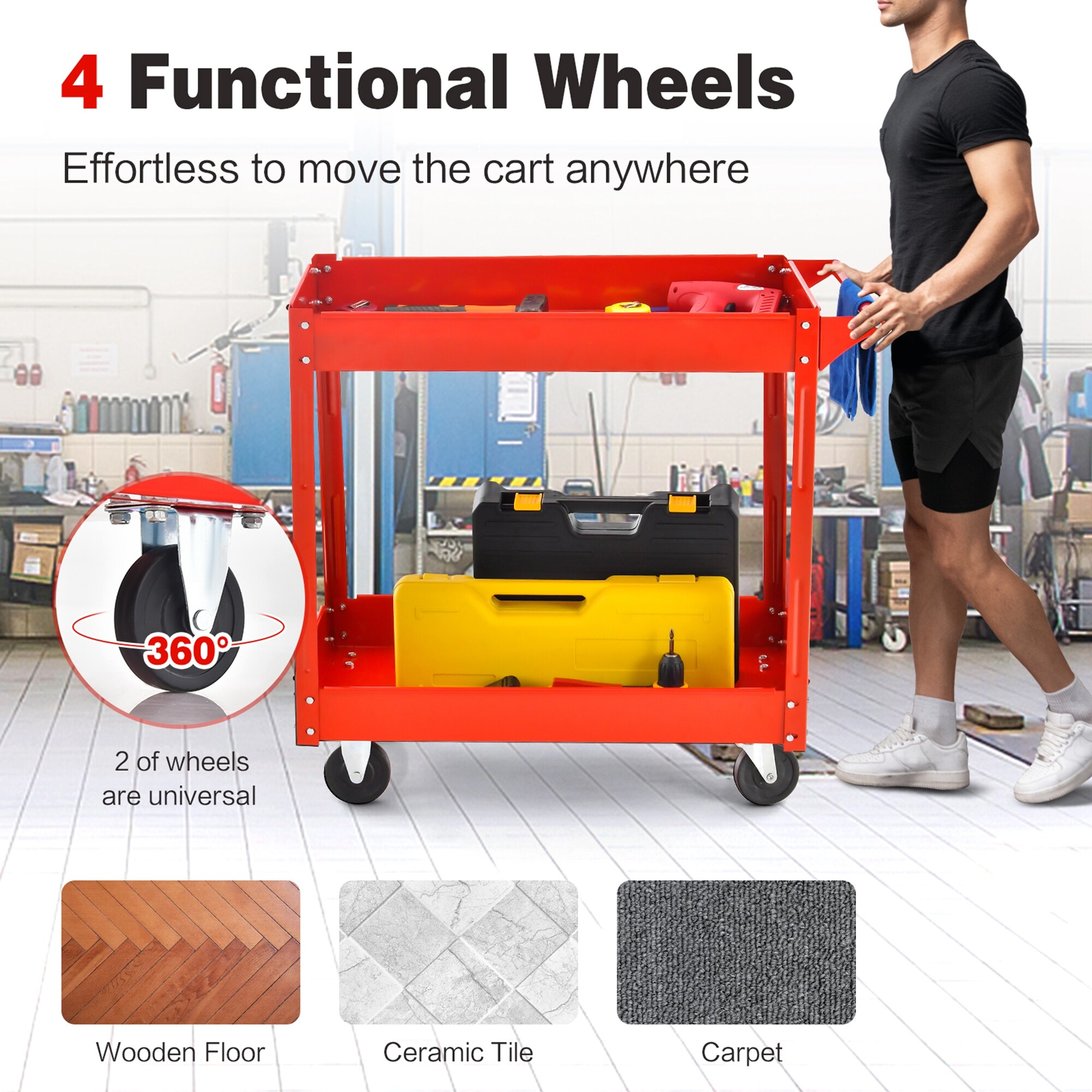 Costway CSHY002692 Utility-Carts - View #8
