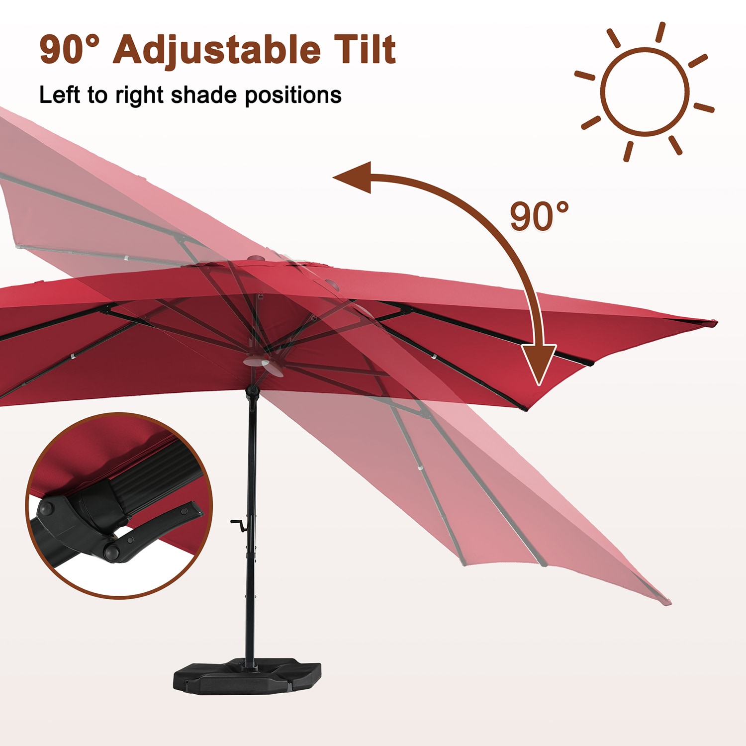 Mondawe MO-LEDMY01RD Umbrellas-2 - View #7