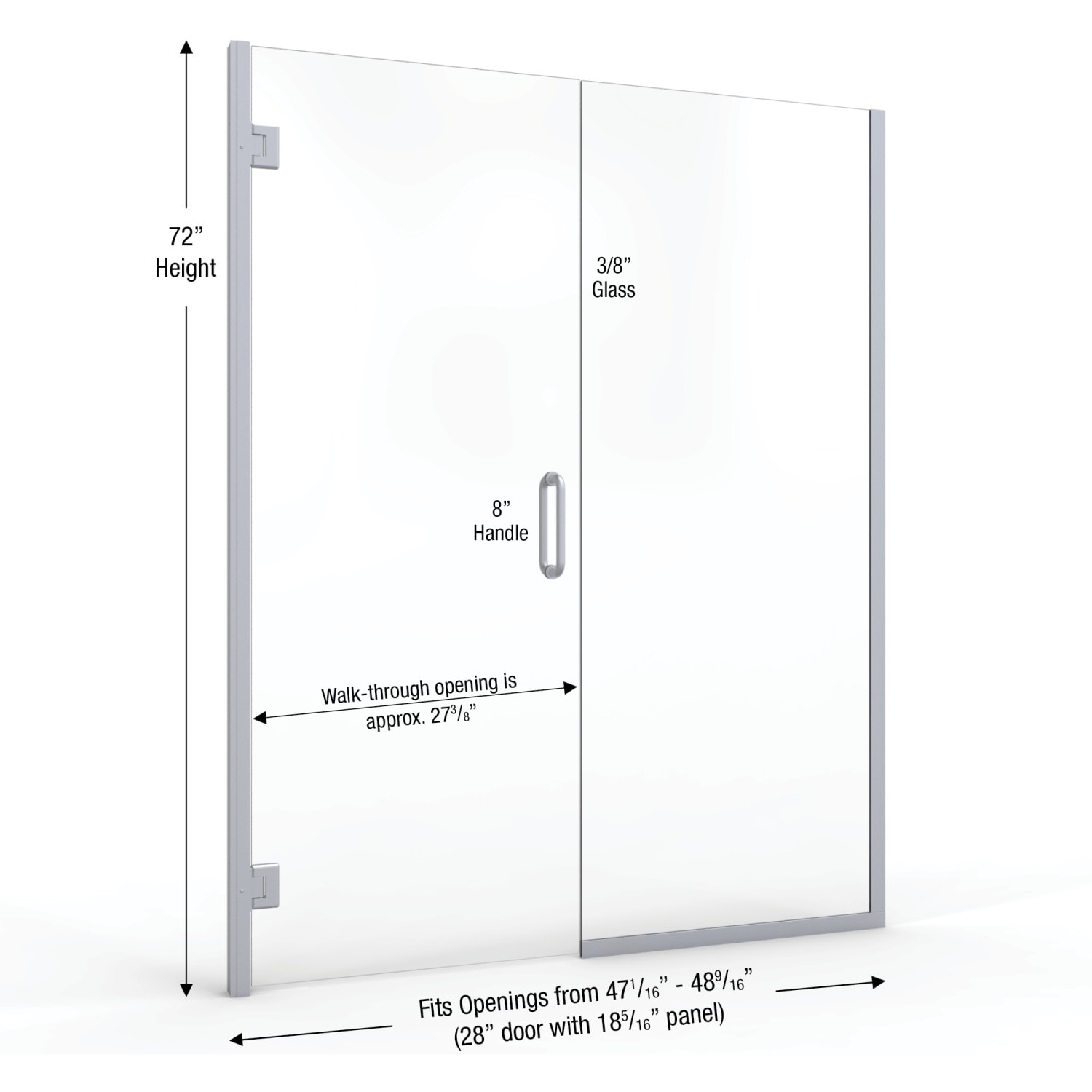 Basco COPA35A4872XPBN Shower-Doors - View #3