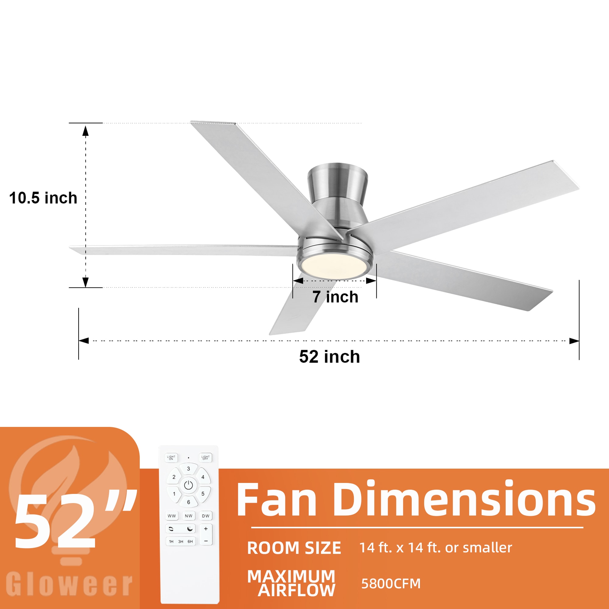 ToolCat SF1-48-YT Ceiling-Fans - View #3