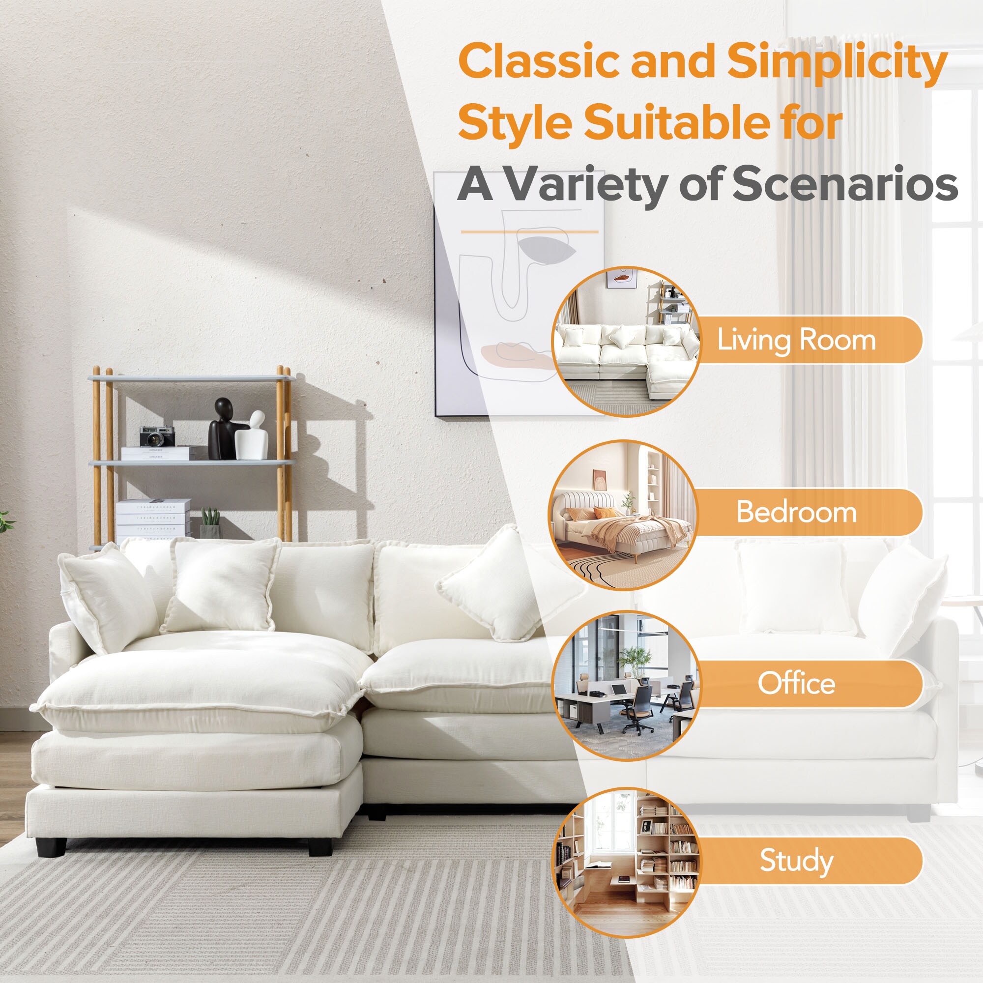 ModernLuxe L-SG001160AAA Sofas-Loveseats - View #5