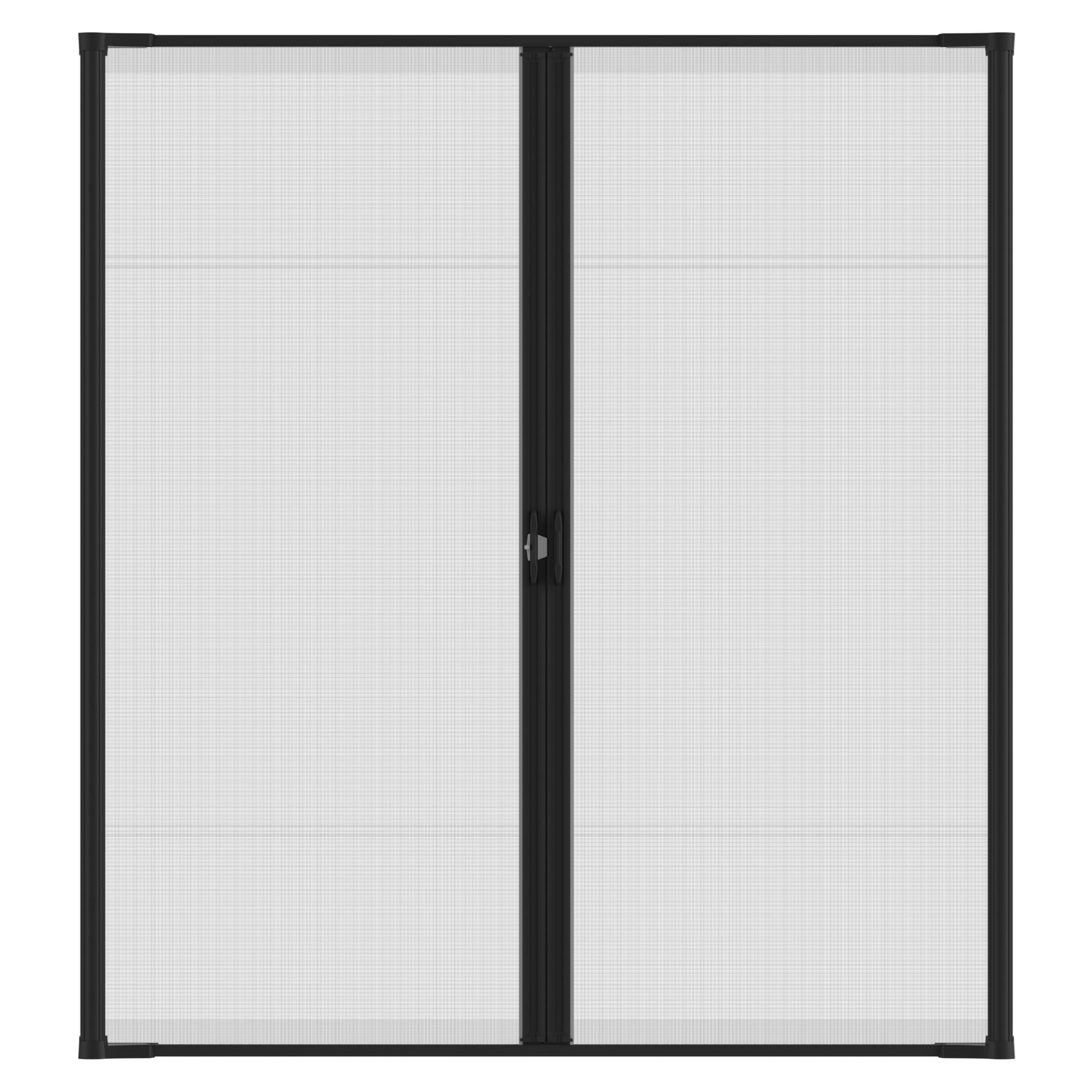 Brisa 72-in x 78-in Black Aluminum Retractable Screen Door | - LARSON 77220561