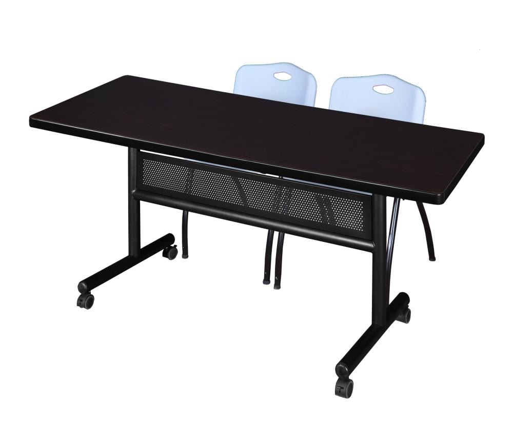 Regency MKFTM7230MW47GY Training Brown 4-Person Training Table (72-in W x 29-in H)