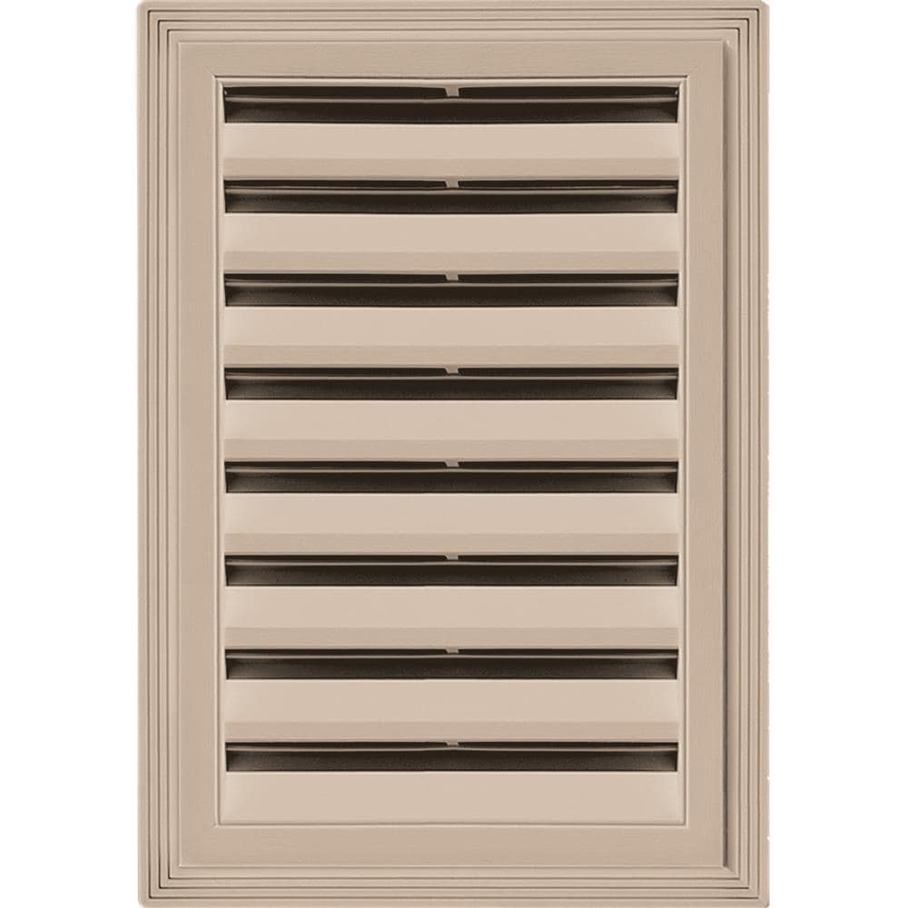 Builders Edge 120061218023 12-in x 18-in Wicker Rectangle Vinyl Gable Louver Vent