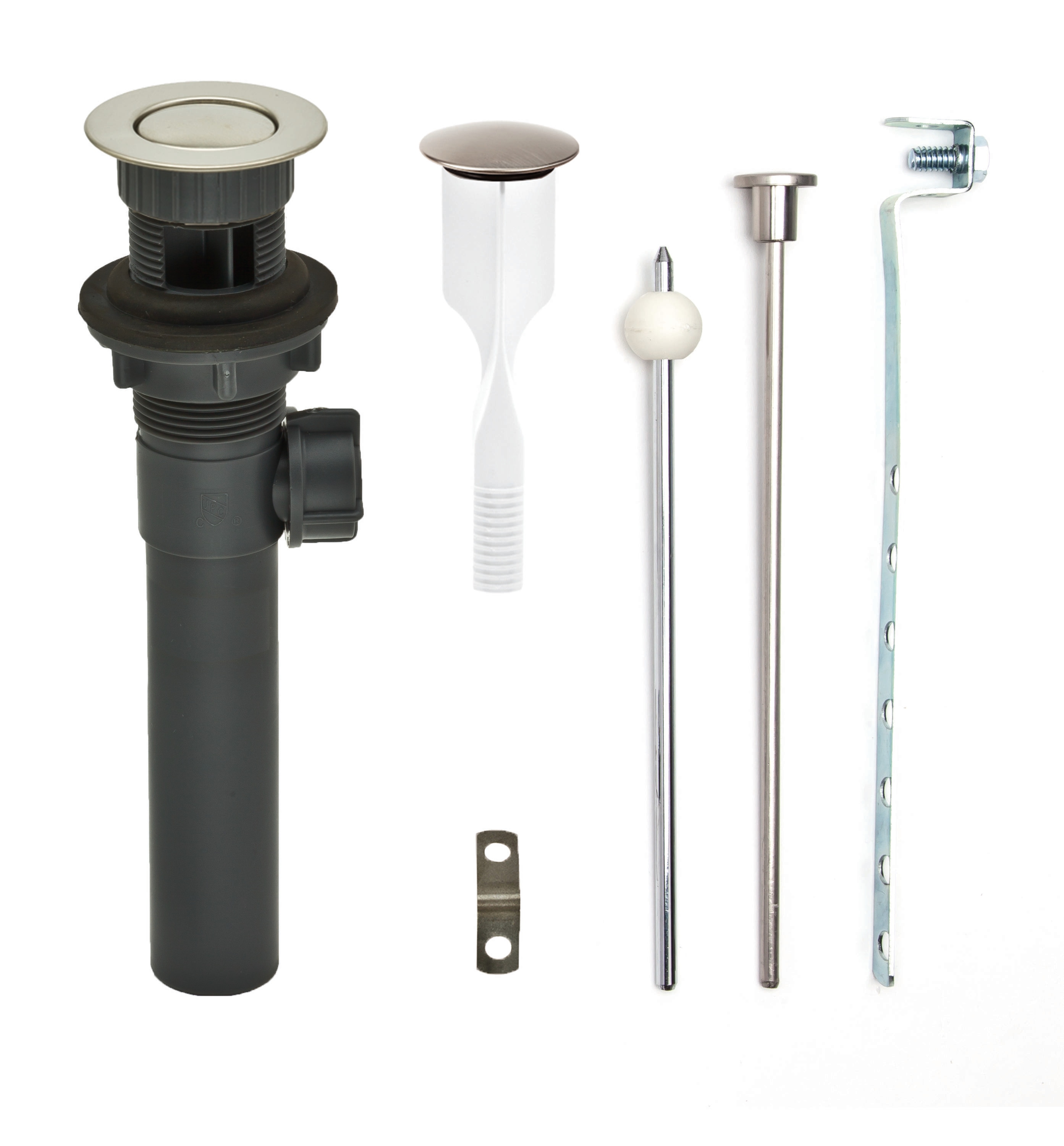 PF WaterWorks PF0324-BN-GR ClogFREE Brushed Nickel Bathroom Sink pop up drain