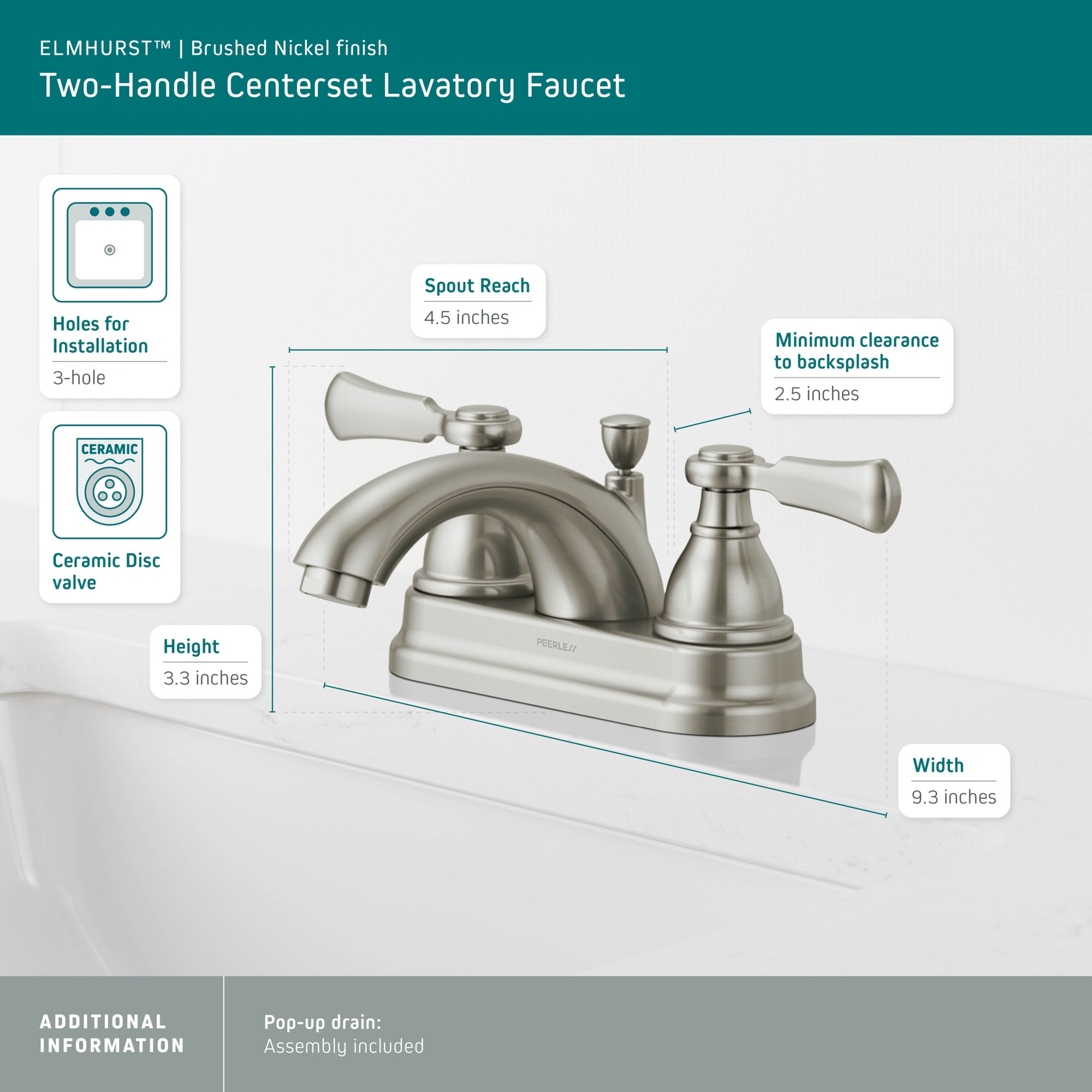Peerless P2465LF-BN Lavatory-Faucets - View #7