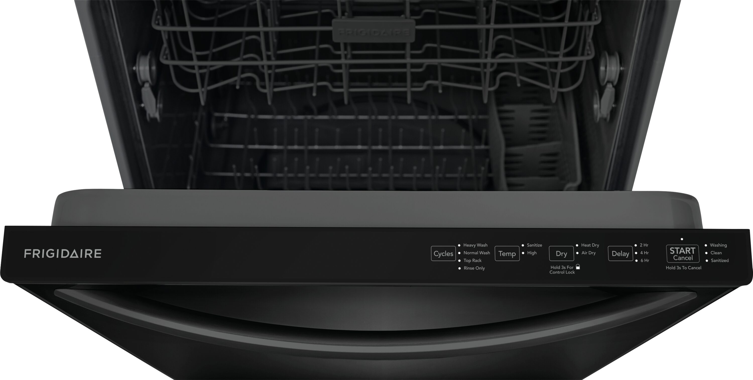 Frigidaire Top Control 24-in Built-In Dishwasher (Black) ENERGY STAR,  52-dBA in the Built-In Dishwashers department at