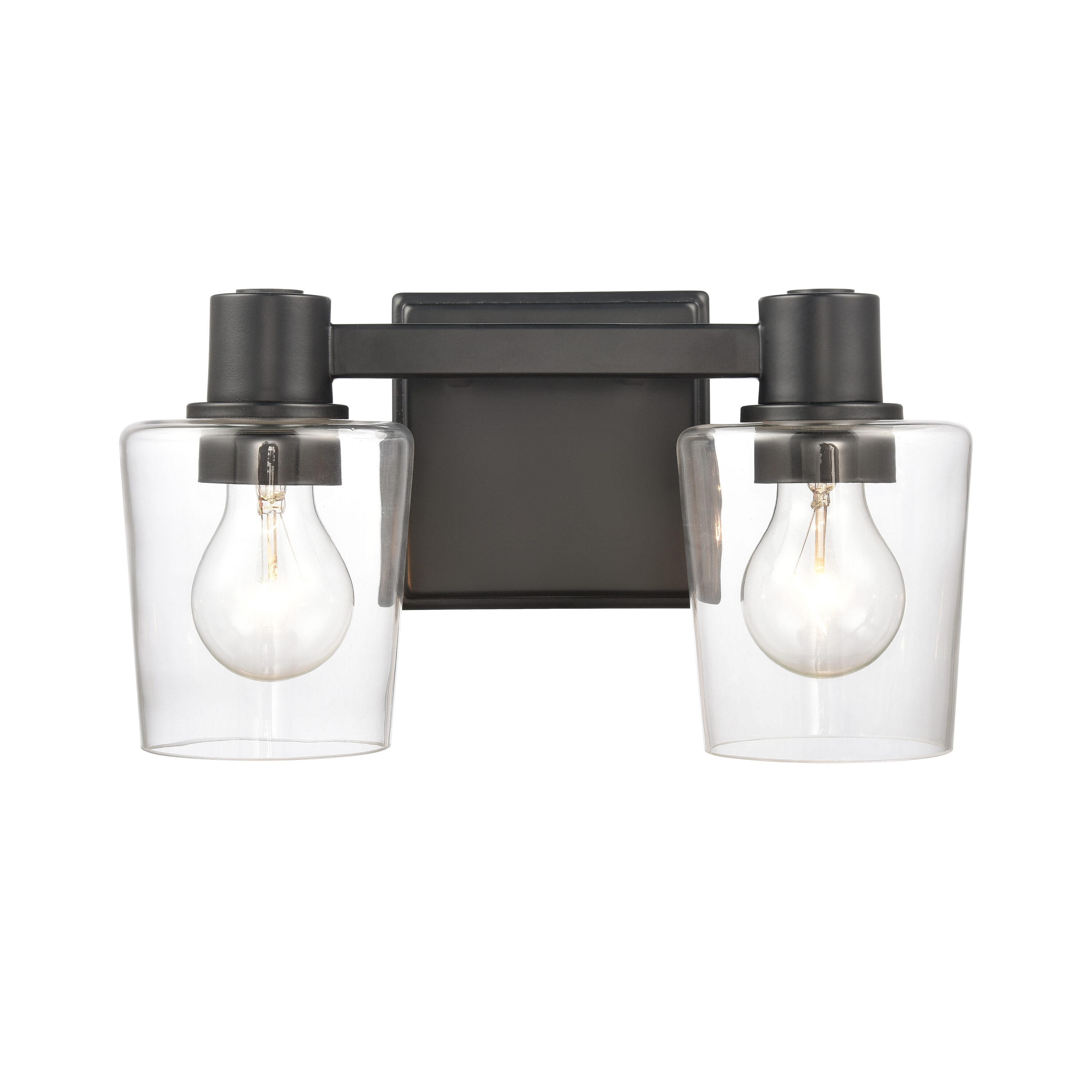 Westmore by ELK Lighting LW-220711177 Sven 12-in 2 -Light Matte Black Transitional Vanity light