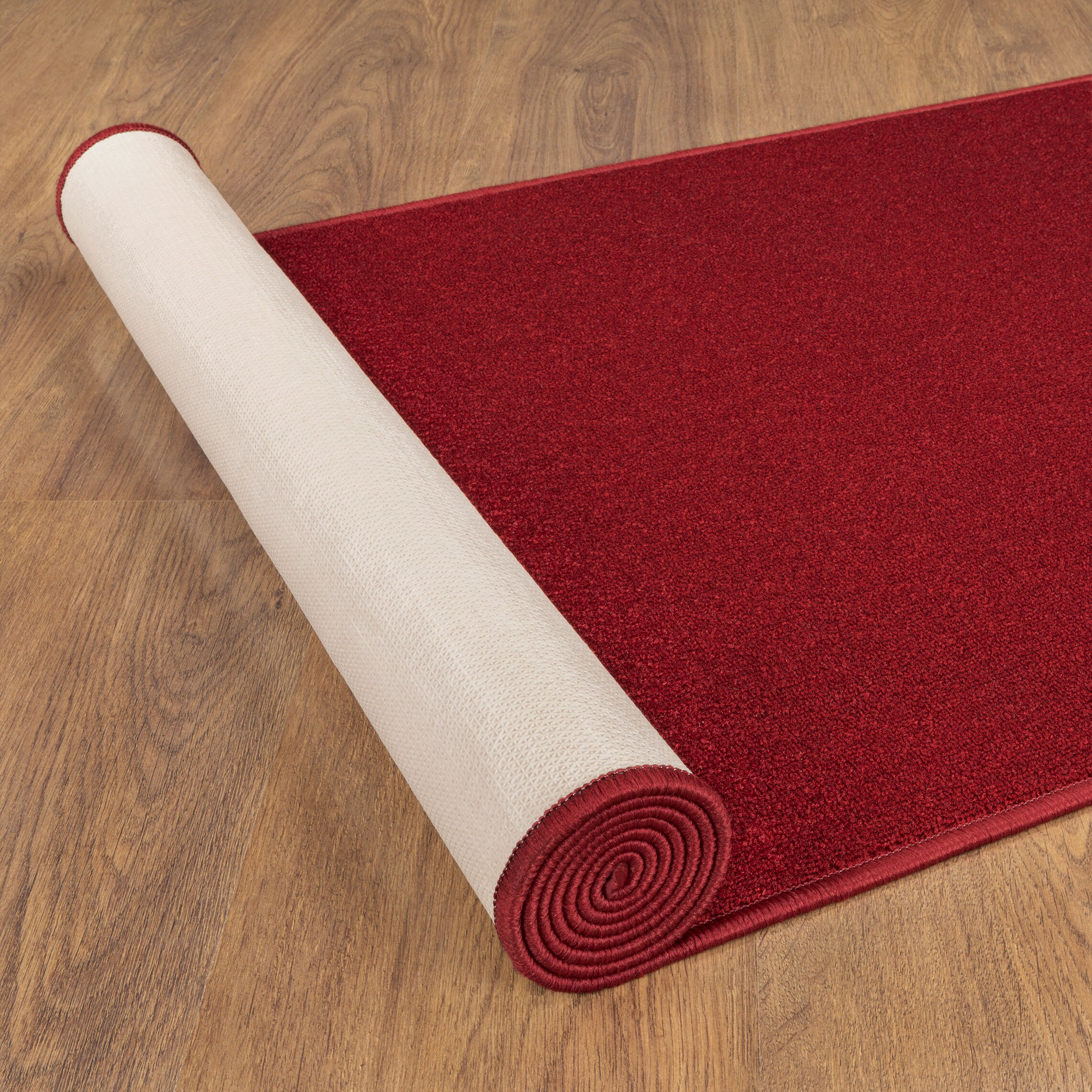 Waterproof Non-Slip Rubberback Solid Red Indoor/Outdoor Rug Ottomanson Rug Size: Runner 2' x 4