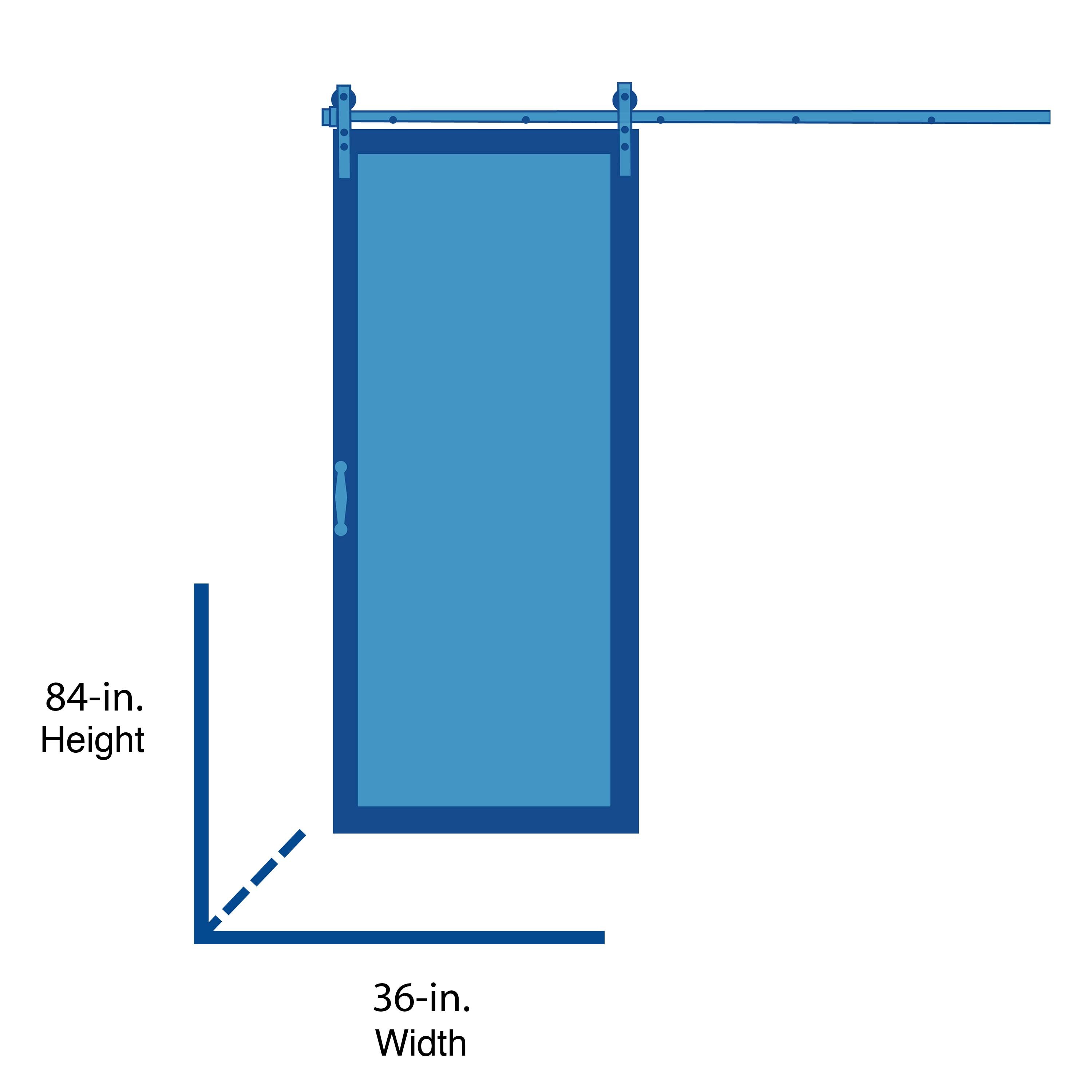 RELIABILT BD052C01WT1WTL36084 Barn-Doors - View #2
