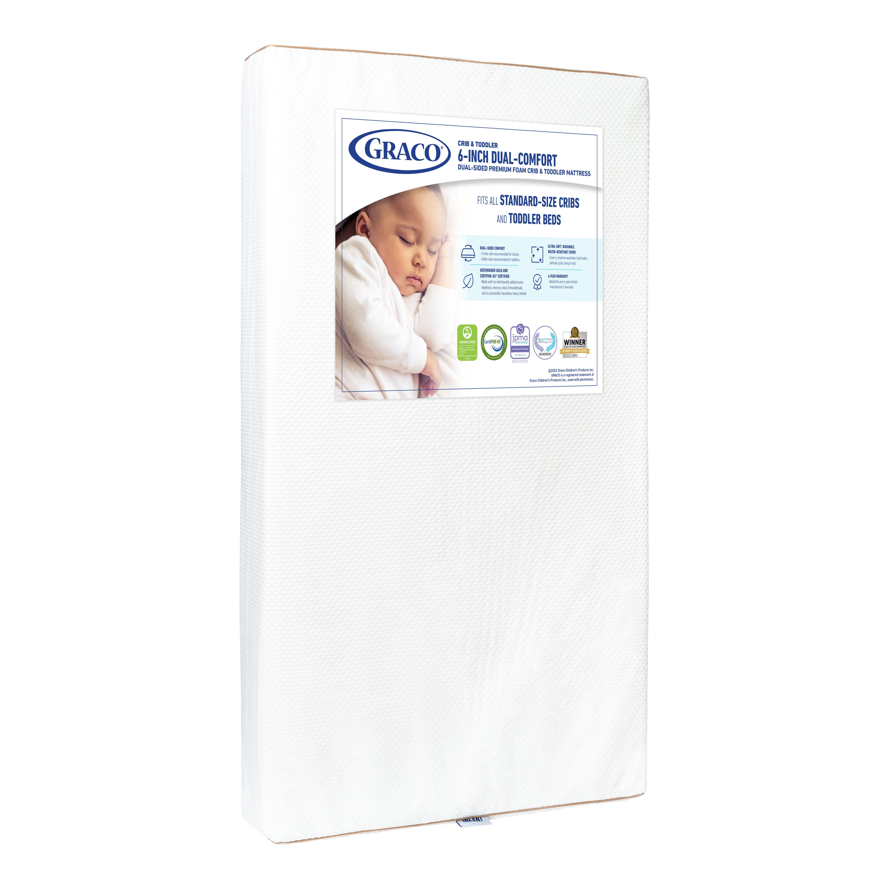 Graco 06711-200 6-in Firm Crib Foam Mattress