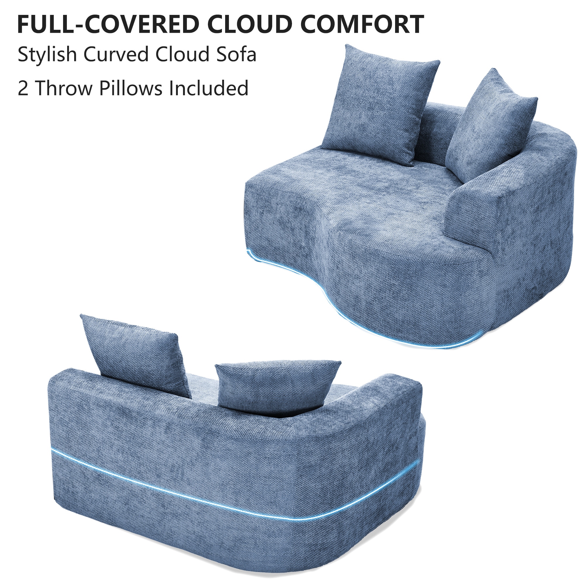 NOBLEMOOD LS-1039BU-A Chaises-Settees - View #5