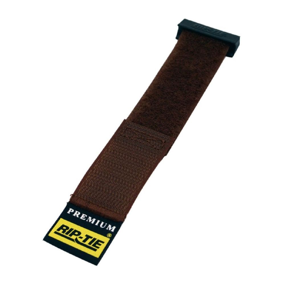 Rip-Tie  1 x 14.5 Rip-Lock CableWrap Cable Tie Perfect for Heavy Duty Cables 10 Pack Brown