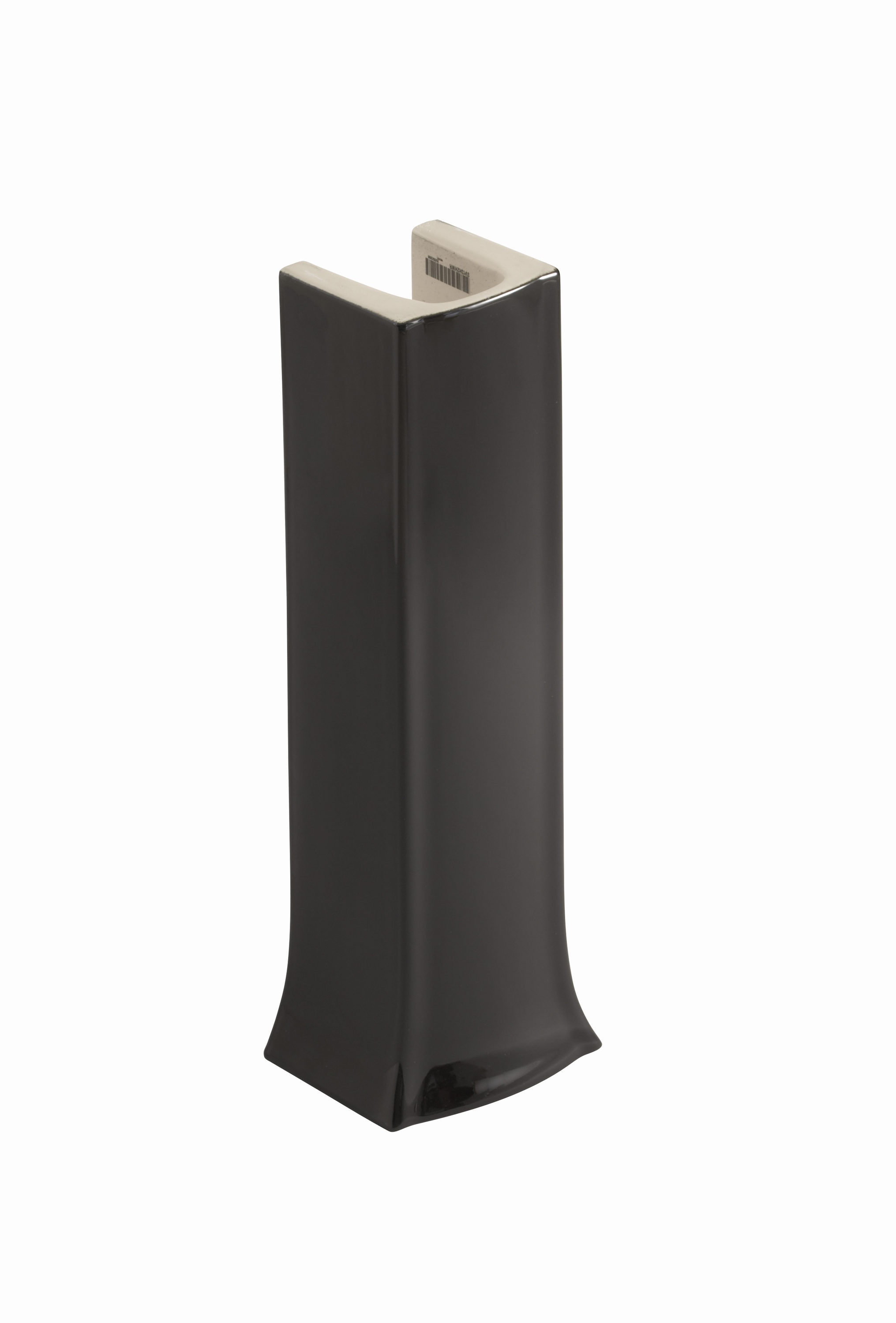 KOHLER 2357-7 Archer Vitreous china Traditional Black Black Pedestal Sink Base ( 27.75-in x 13.4-in x 27.75-in )