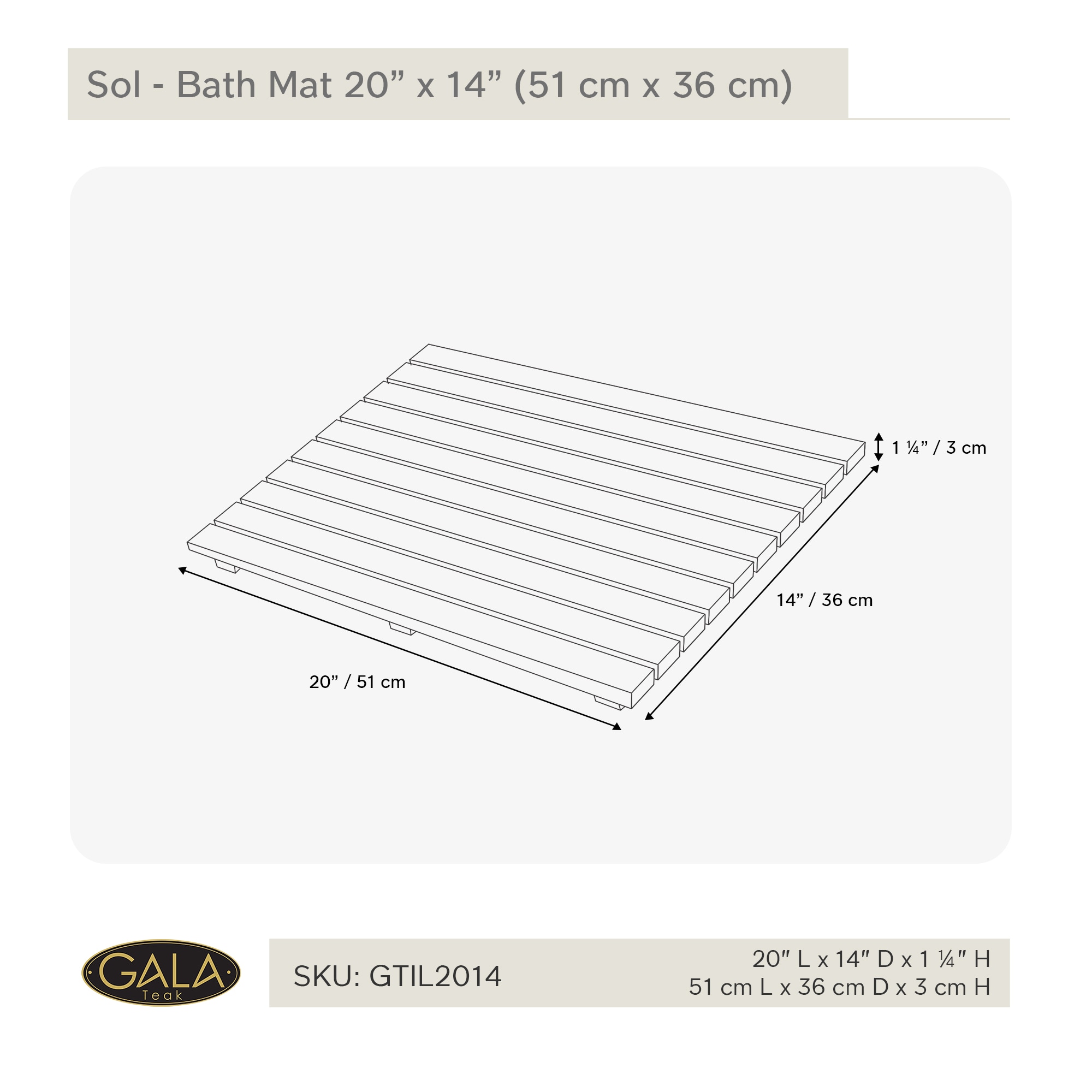 ARB Teak & Specialties GTIL2014 Bath-Rugs - View #6