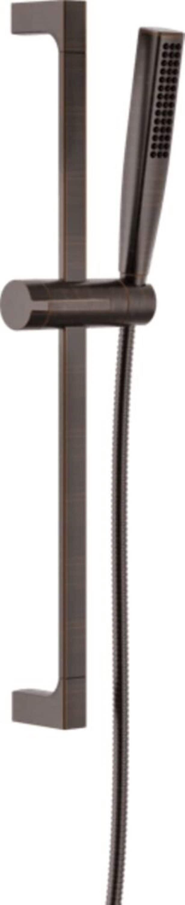Delta Delta Single-Setting Hand Shower with Slide Bar featuring FeatherRain Spray Venetian Bronze